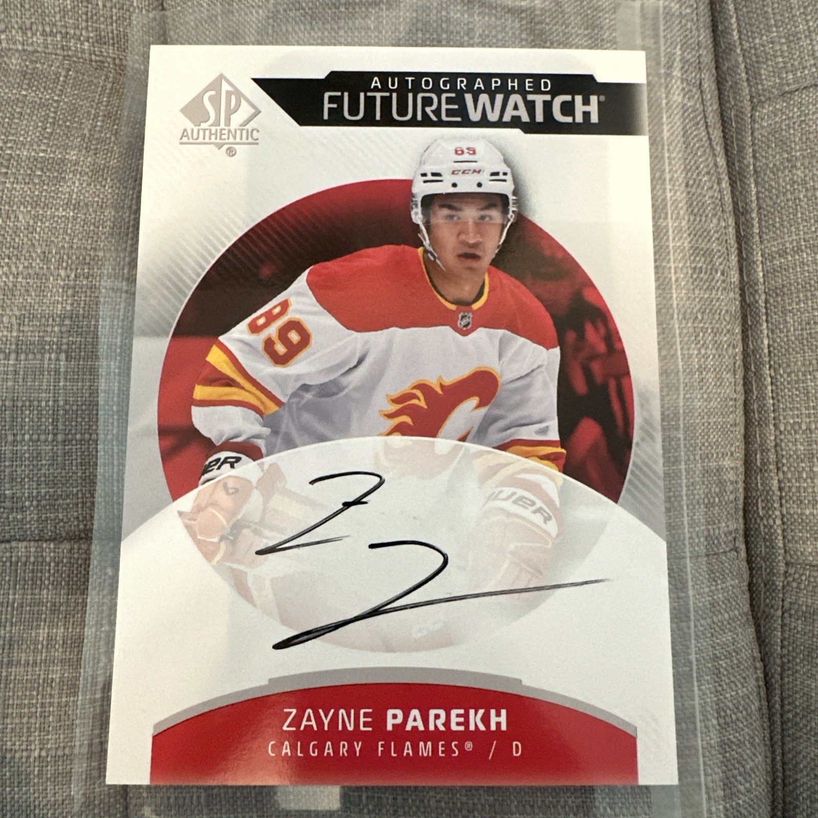2025-26 SP Authentic Autographed Future Watch 5X7 ZAYNE PAREKH RC LAUNCH PARTY!