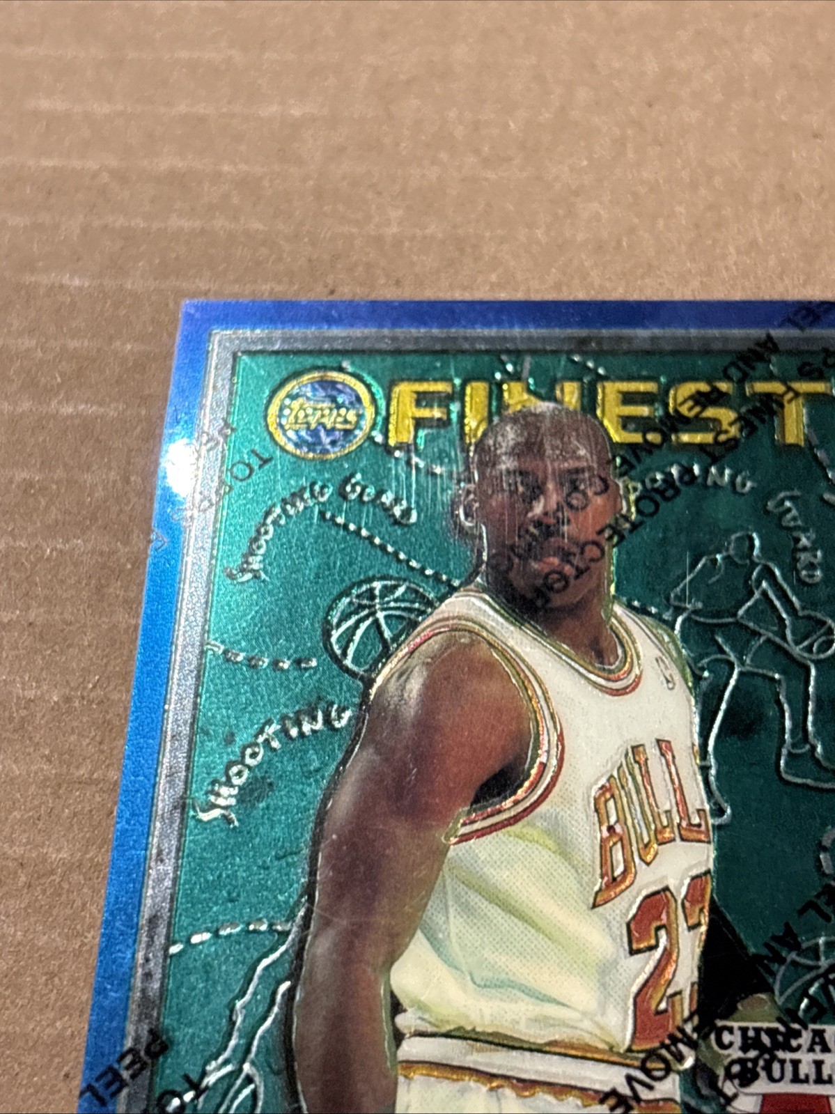 1995-96 Topps Finest Michael Jordan #229 w/ Protective Coating Chicago Bulls