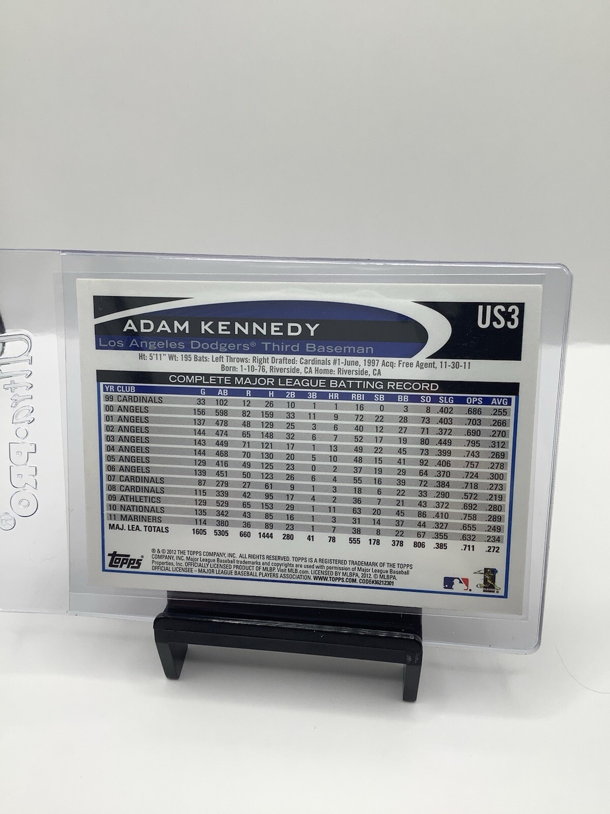 2012 Topps Update Series – Red #US3 Adam Kennedy