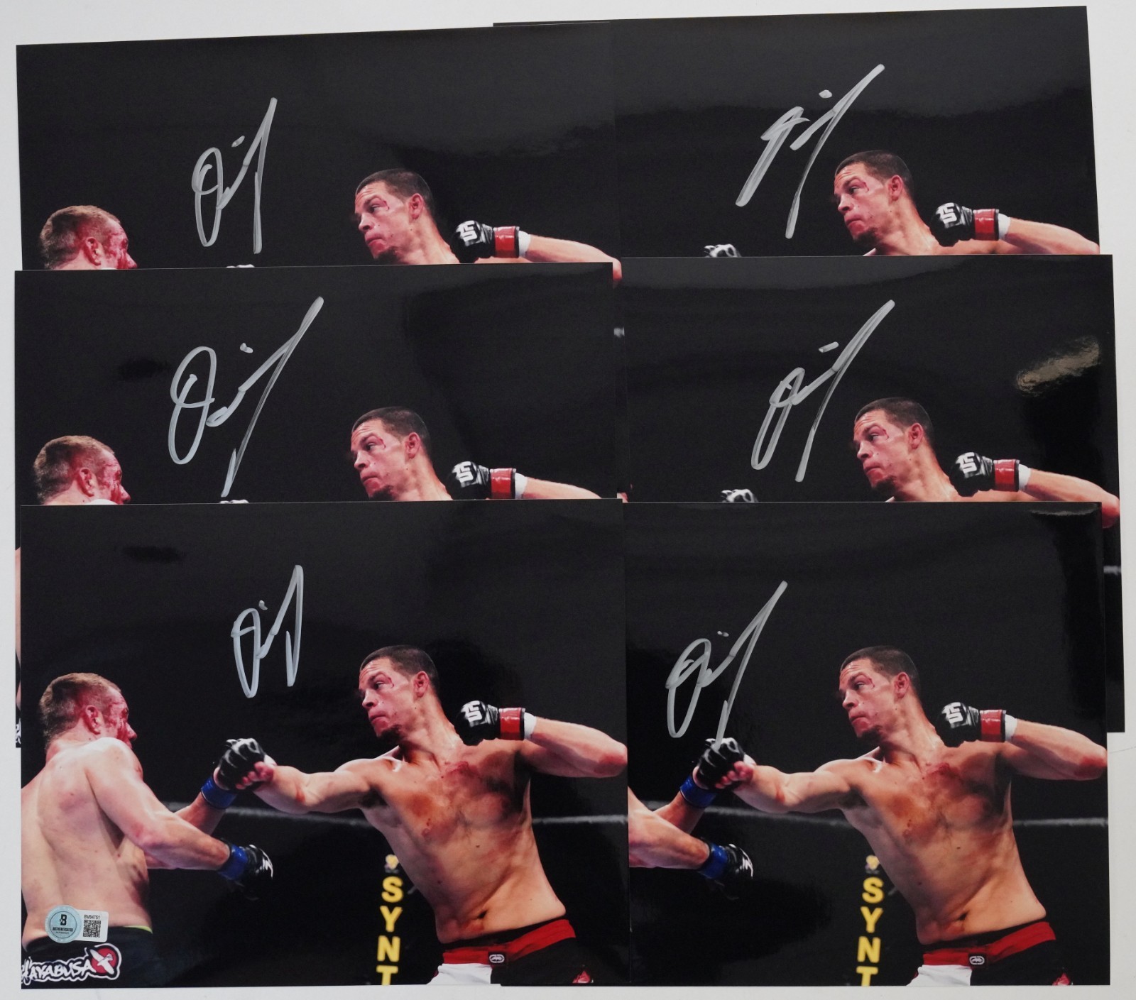 Nate Diaz Signed 8×10 Photo BAS COA UFC Picture Auto’d WEC 111 118 135 141 196 B