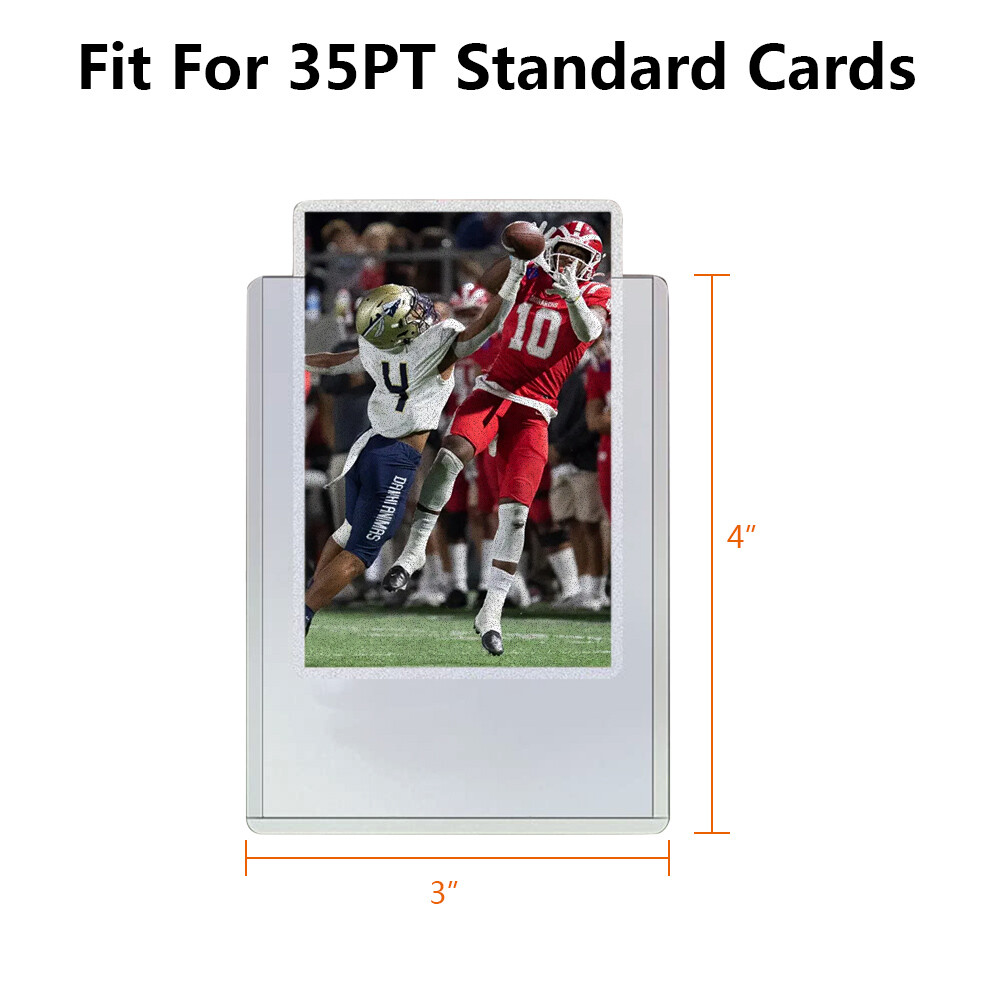 25 Platinum Protectors Clear Trading Card Sleeves Plastic Toploader Card Holders
