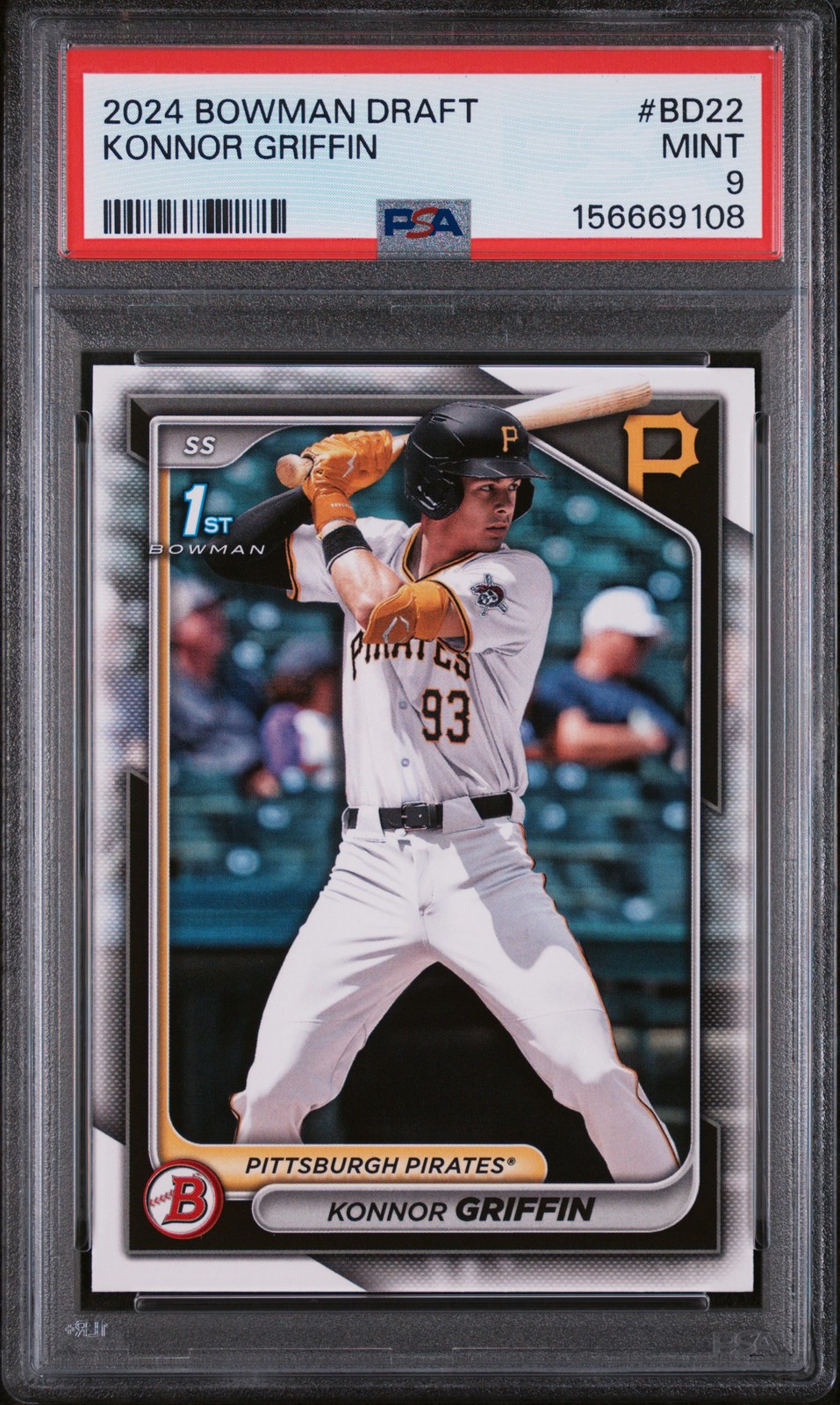 2024 Bowman Draft #BD22 Konnor Griffin Pirates PSA 9