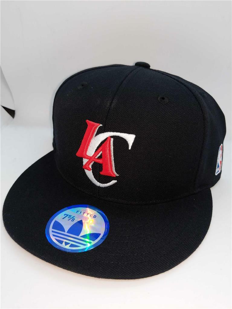 New Los Angeles Clippers Mens Adidas Fitted 7 1/8-3/8-1/2-5/8 Flatbrim Cap Hat