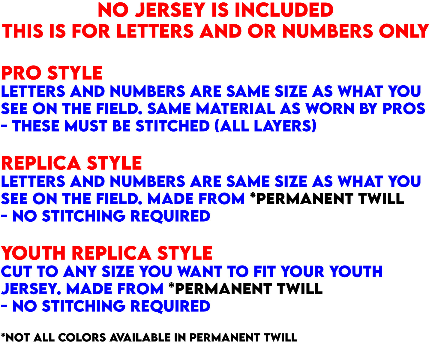 Chicago Cubs Lettering Kit for an Authentic, Replica or Youth Road 2023 Jersey