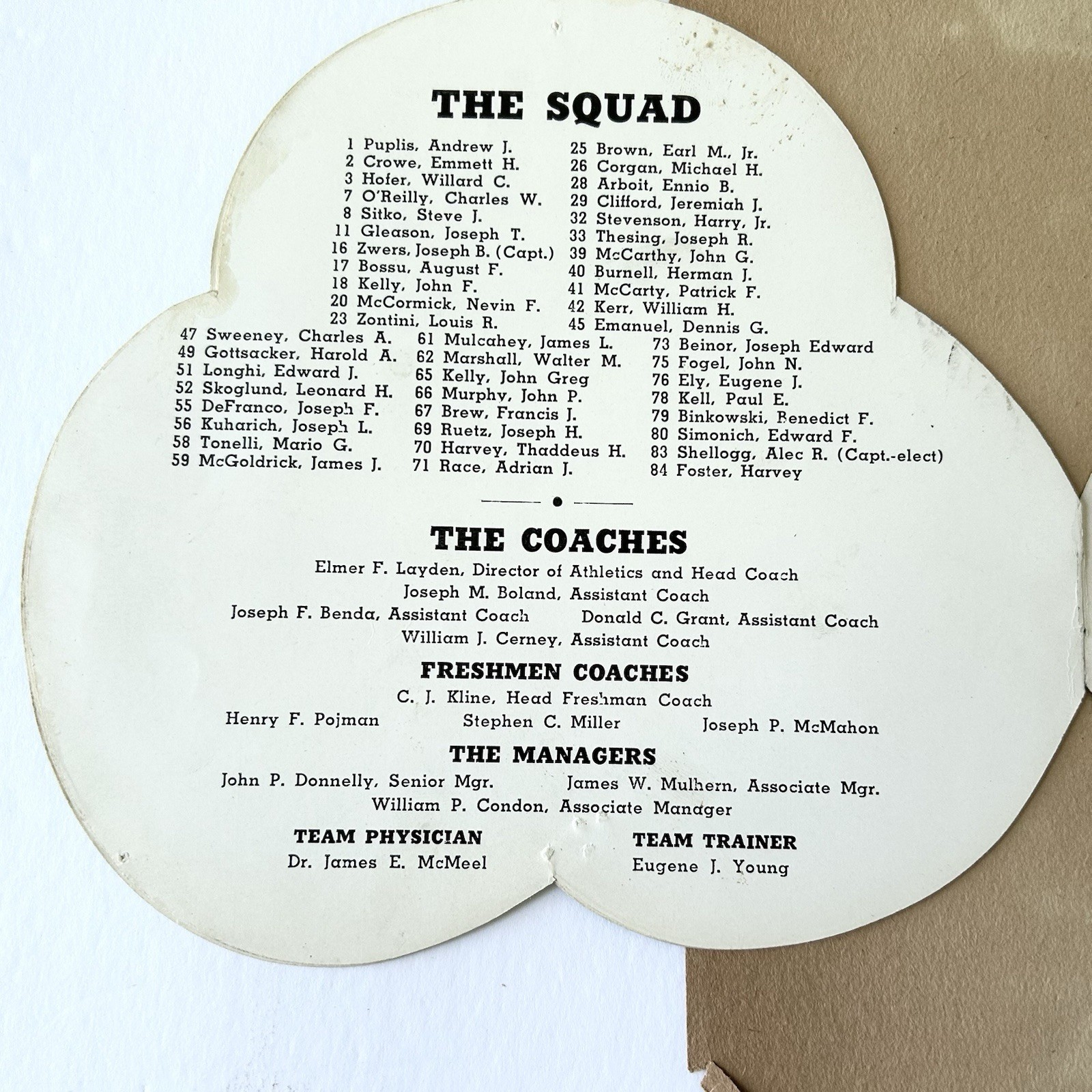 Orig. 1939 Notre Dame Football Team Photo & Scrapbook Joe DeFranco Left Guard