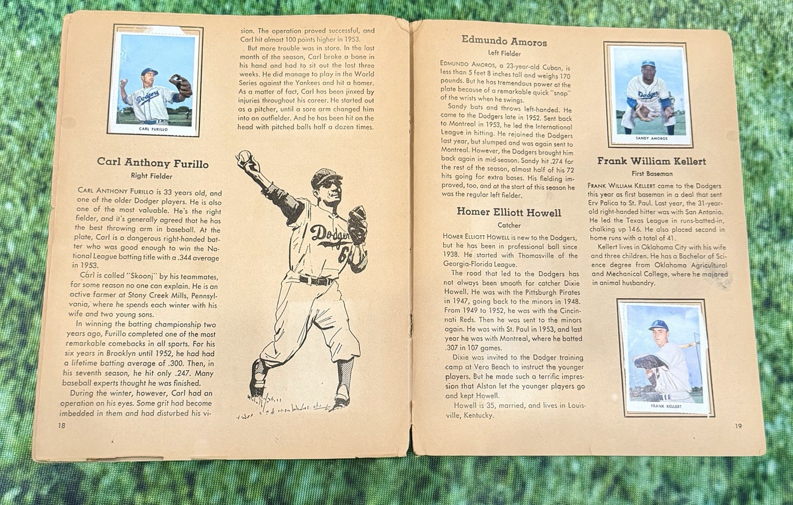 1955 Brooklyn Dodgers Golden Stamp Book + 1957 Brooklyn Dodger 1957 Yearbook