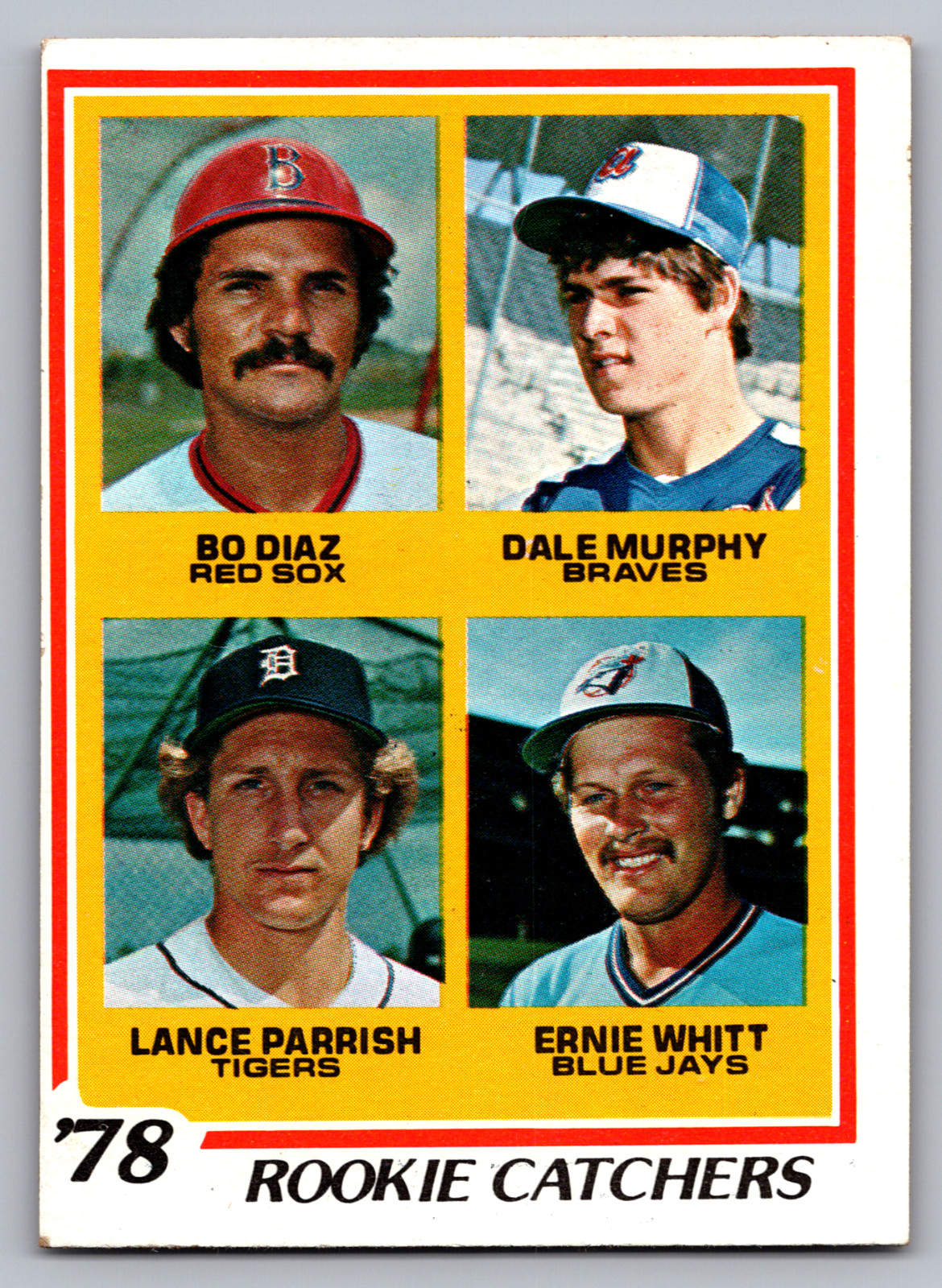 1978 TOPPS #708 LANCE PARRISH DETROIT TIGERS ROOKIE & DALE MURPHY ATLANTA BRAVES
