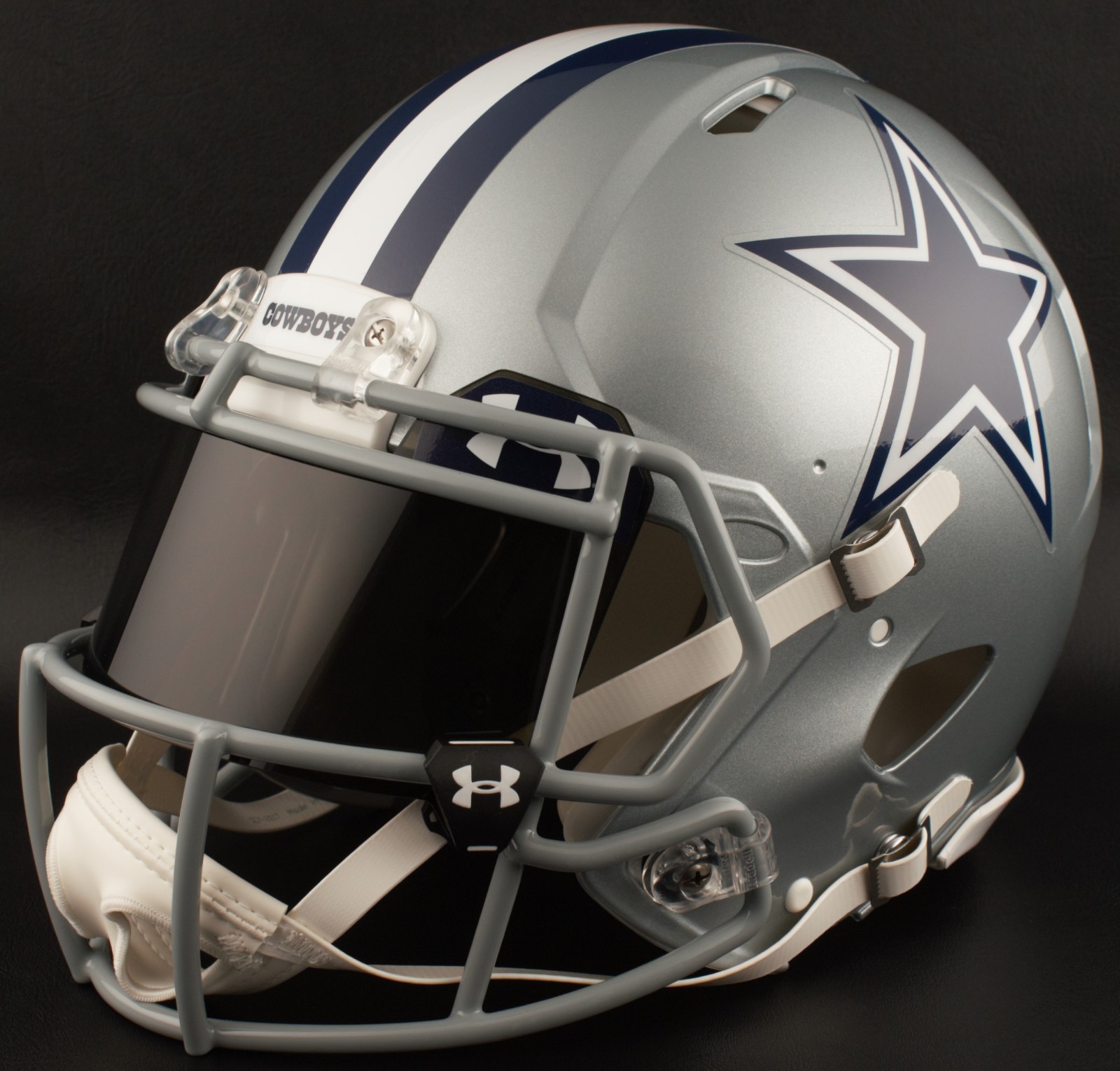 DALLAS COWBOYS NFL Authentic GAMEDAY Football Helmet w/ BLACK-TINT Eye Shield