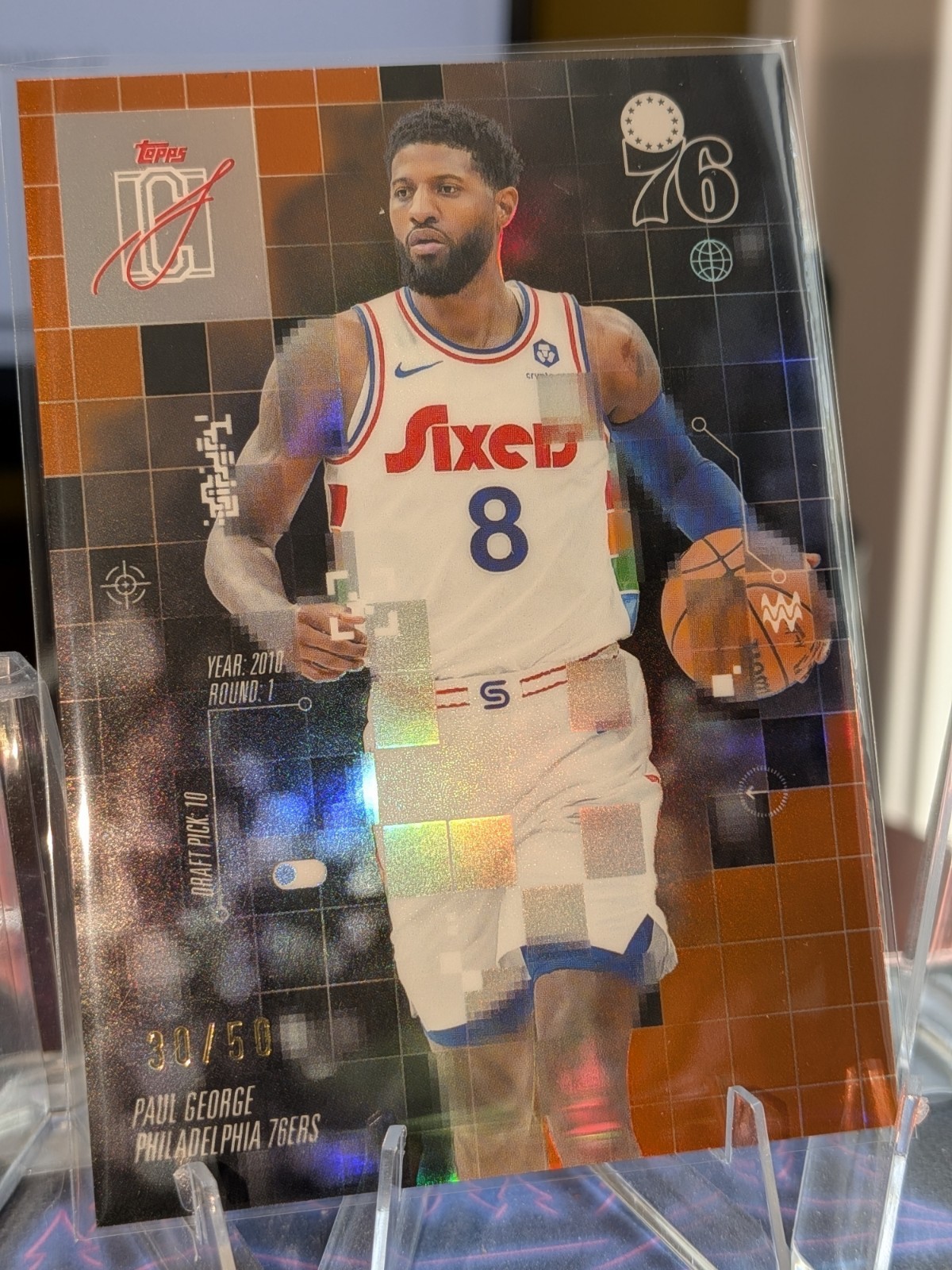 25-26 Topps Signature Class Orange Pandora Paul George After Image #AF24 /50