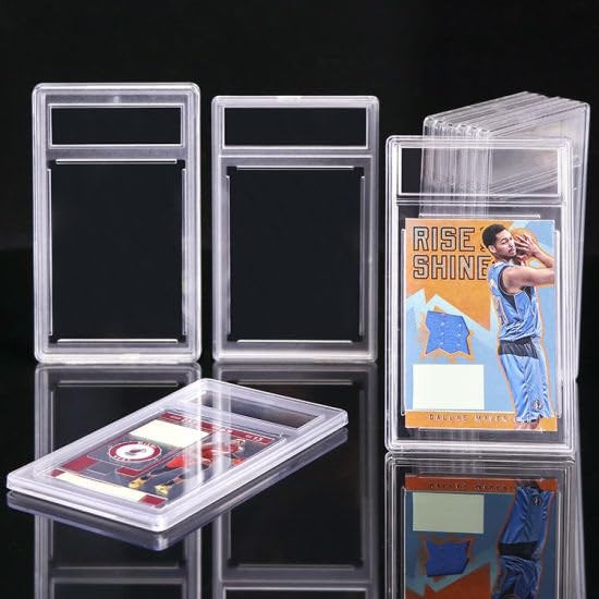 10 Frosted Empty Graded Card Slabs for Trading Sports Cards up to 35pt