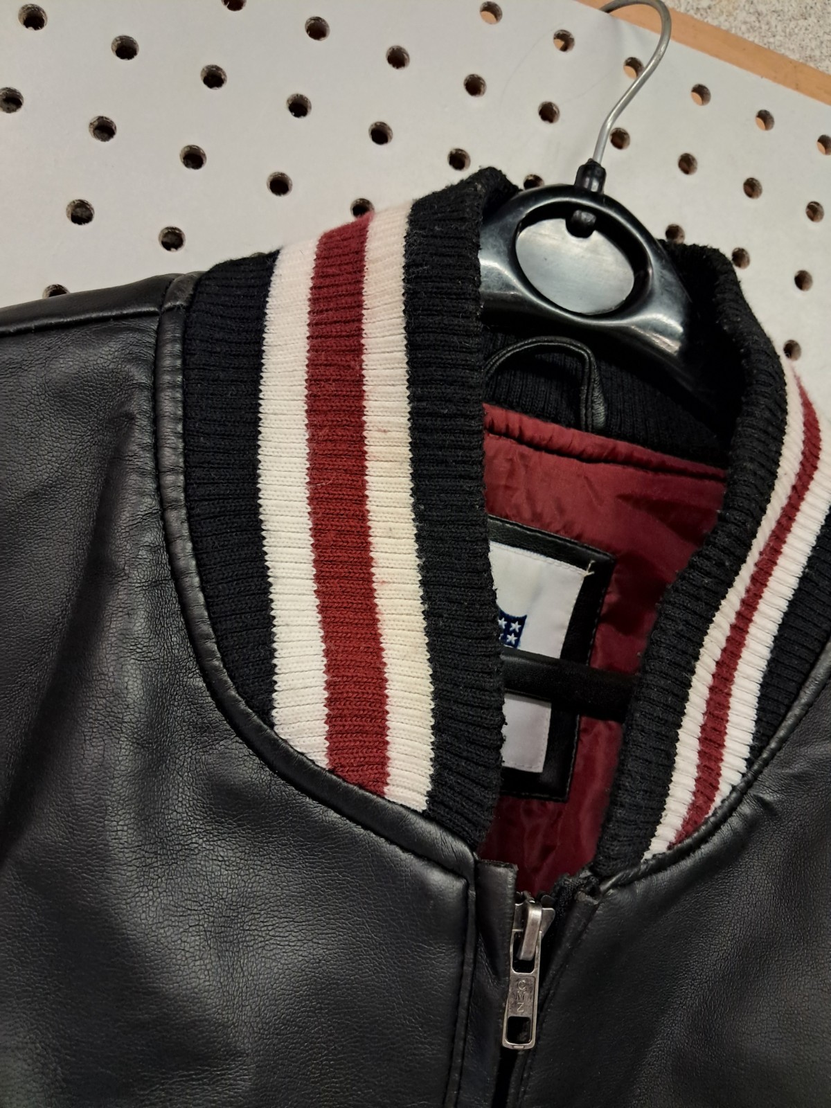 Vintage NFL Washington Redskins GIII PVC Leather Jacket Size XL