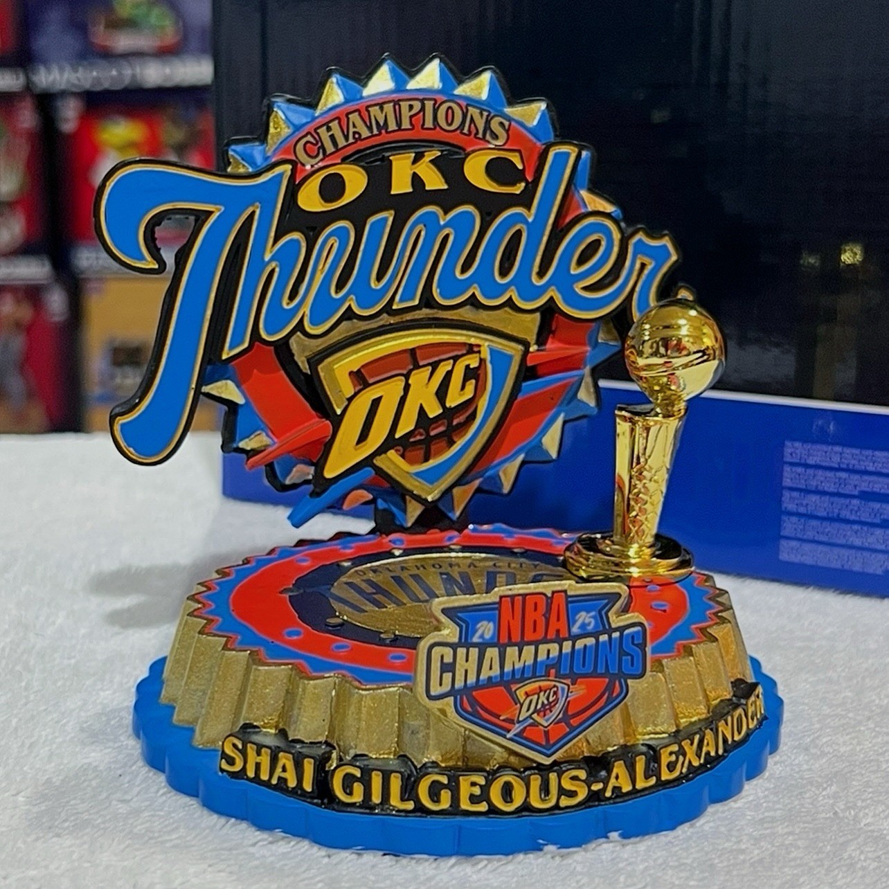 SHAI GILGEOUS-ALEXANDER Oklahoma City Thunder 2025 Triple Trophy NBA Bobblehead