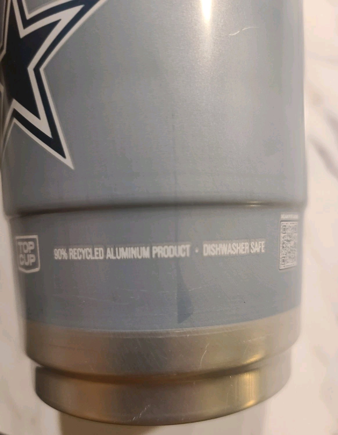 1pcs NFL Officially Licensed Dallas Cowboys 20Oz Aluminum Cup (Not A Set)