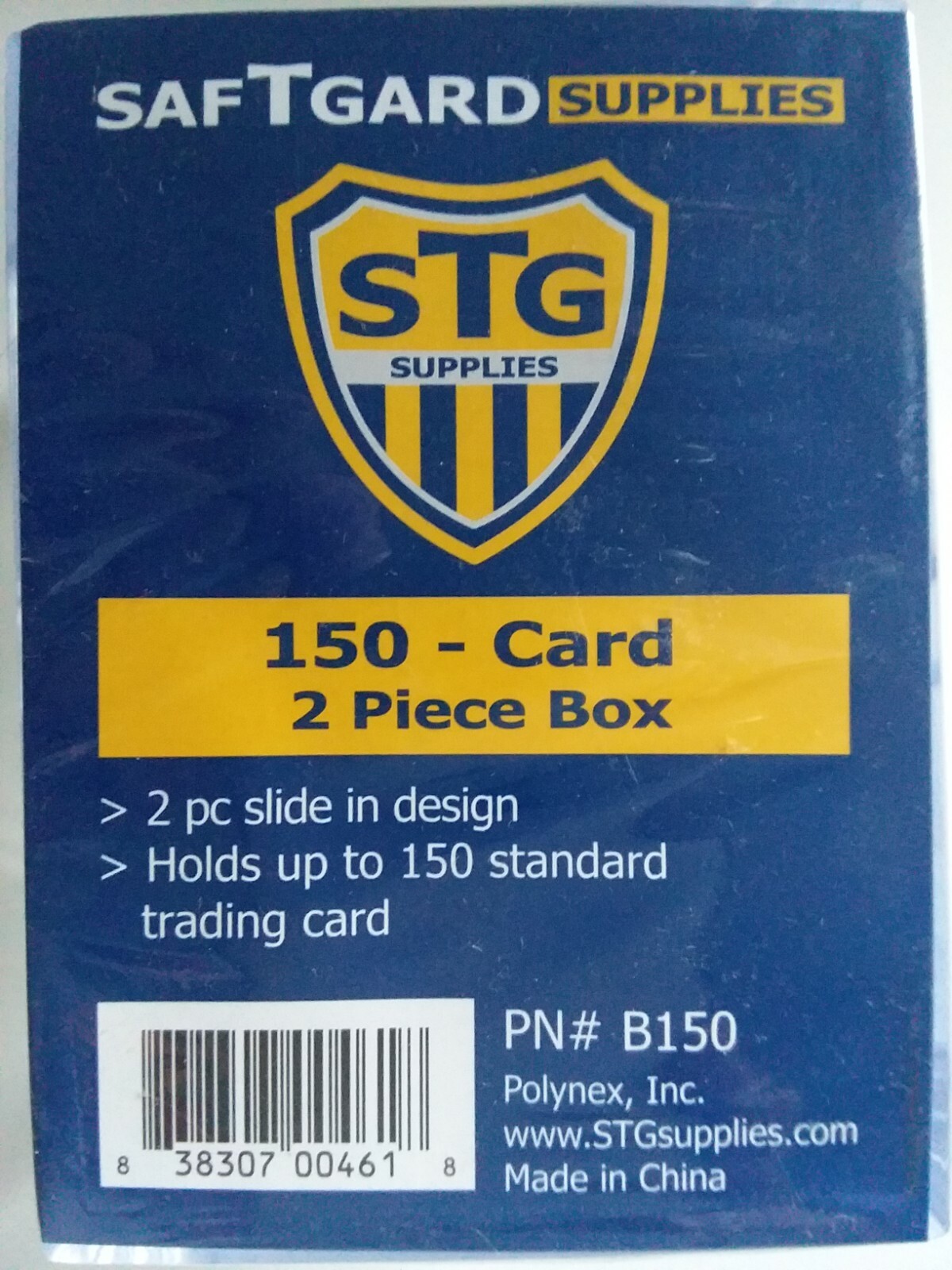 SafTgard 150ct Plastic Card Box 2 Piece Slide Design NIP Small Figures Models