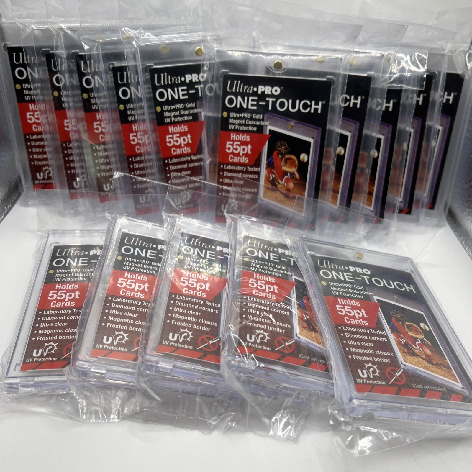 Ultra Pro One-Touch Magnetic Card Holder 55pt Point UV Protection – Lot of 15