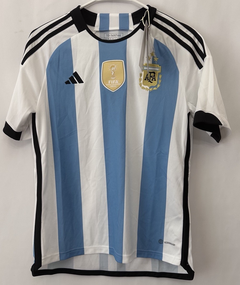 adidas Argentina World Cup 2022 Kids Youth jersey Size 13-14Y