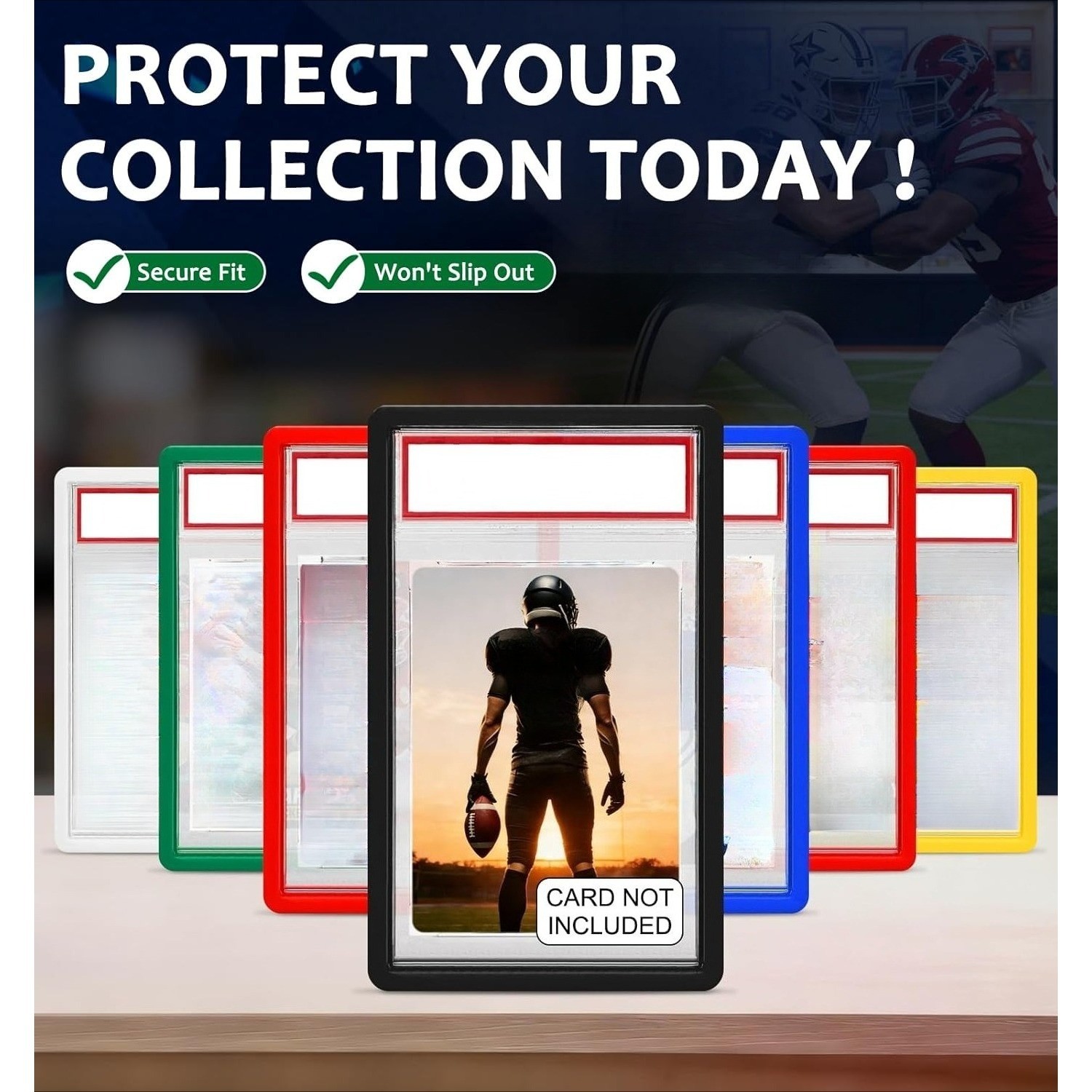 12-Pack Soft Silicone Bumper Guard Slab Edge Protector Case For PSA Graded Cards