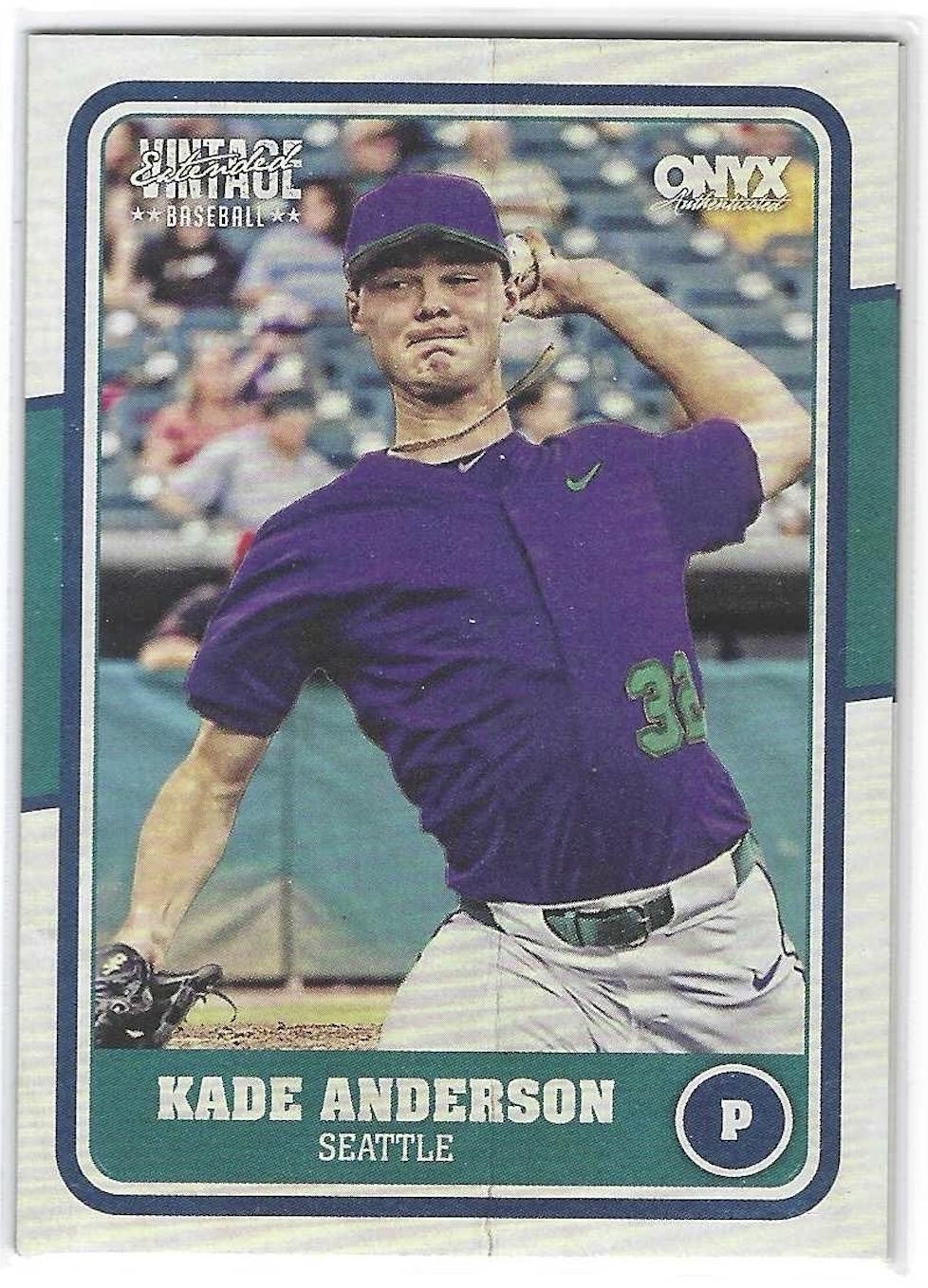 Kade Anderson 2025 Onyx Vintage Extended #OVKAAN Seattle Mariners