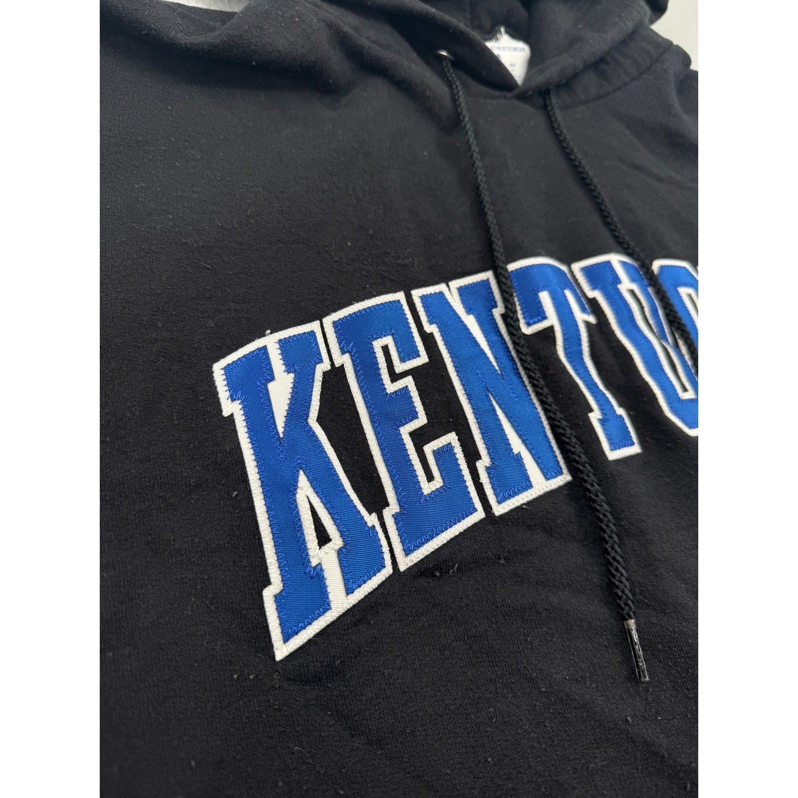 Champion Kentucky Wildcats NCAA Hoodie Black Script Logo Mens M Streetwear