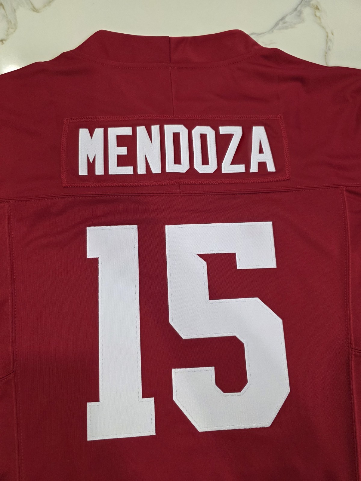 🔥 Fernando Mendoza 🔥 #15 Indiana Hoosiers Stitched Red Jersey Men’s LG