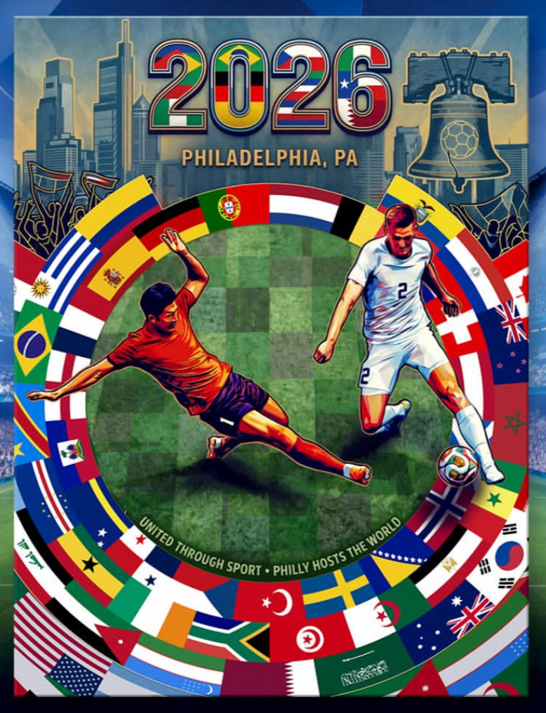 50 Pack Bundle – Philadelphia Themed World Cup Soccer Posters
