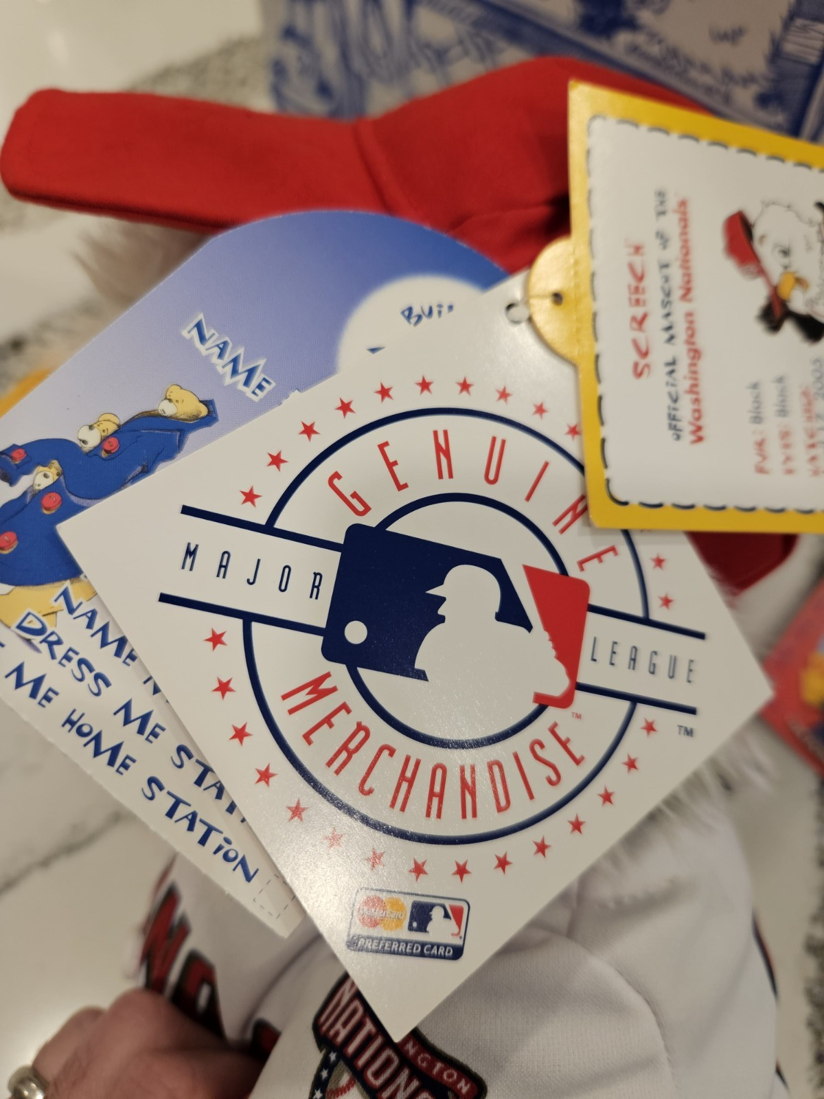 March 2008 MLB Washington Nationals Build A Bear Workshop 16″ Screech VERY RARE