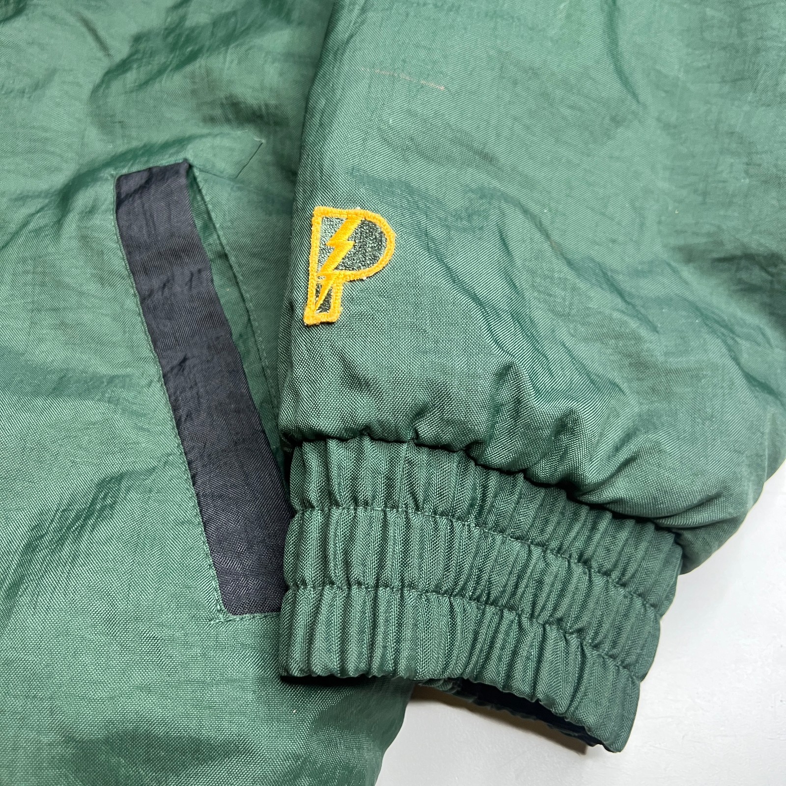 Vintage Green Bay Packers Reversible NFL Pro Player Puffer Jacket Size P/S / M