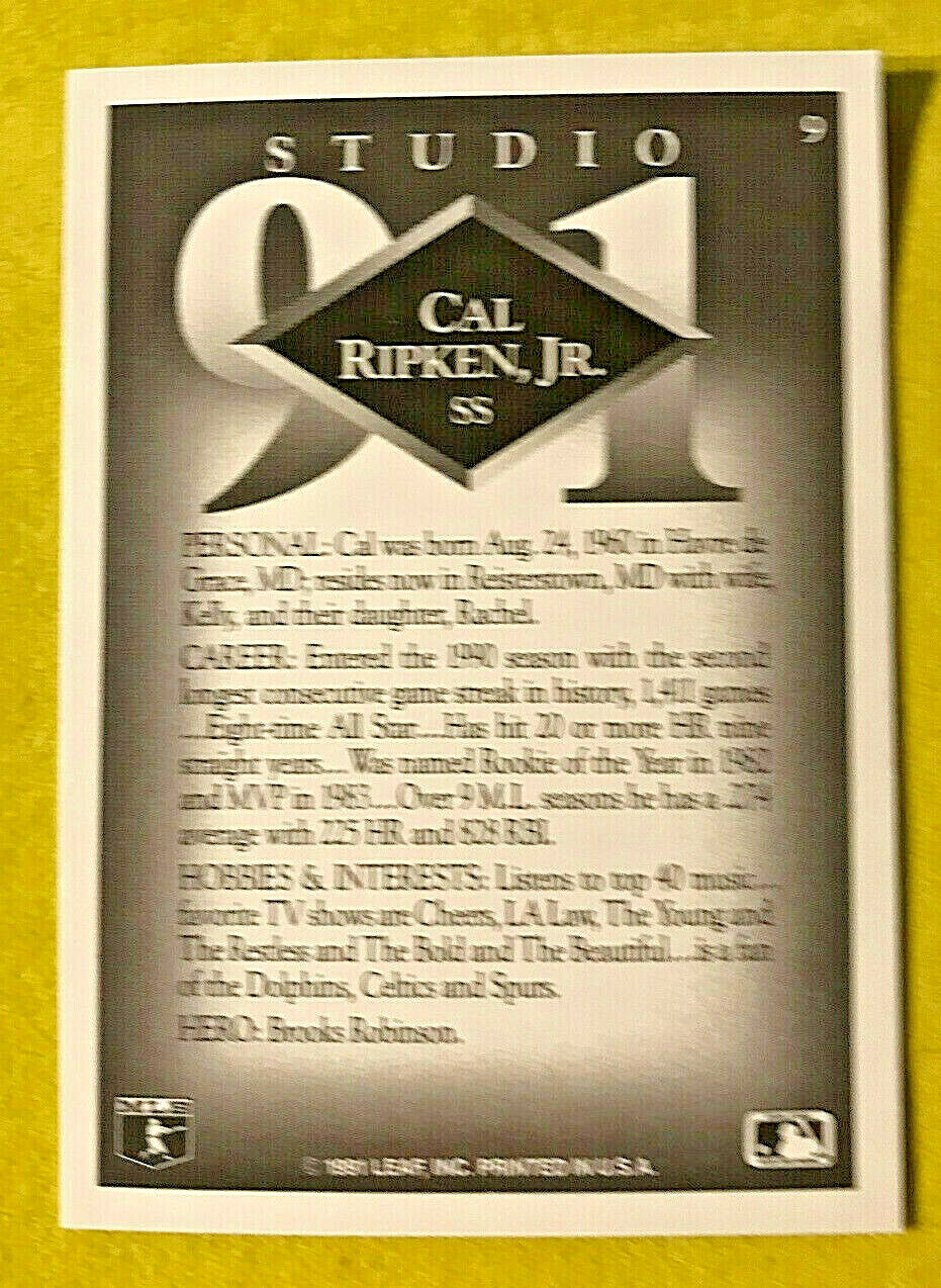 1991 LEAF B.B. “The Studio Set” – (GROUP 2 of 2) -Complete Your Set – YOU PICK!