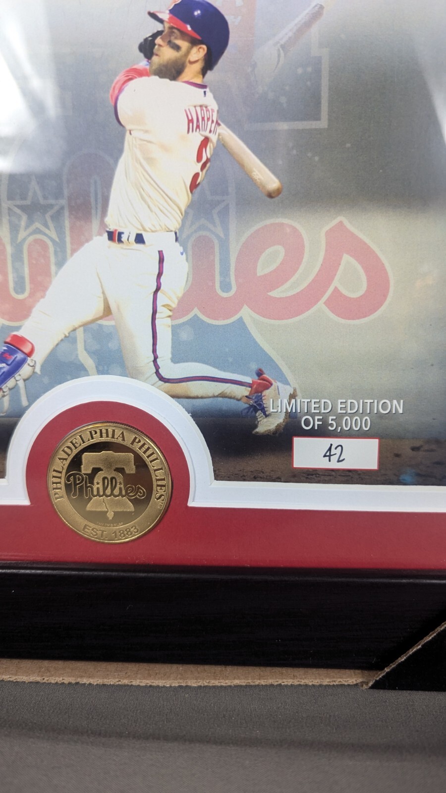 Bryce Harper Highland Mint Framed Coin And Photo Limited Edition #42/5000