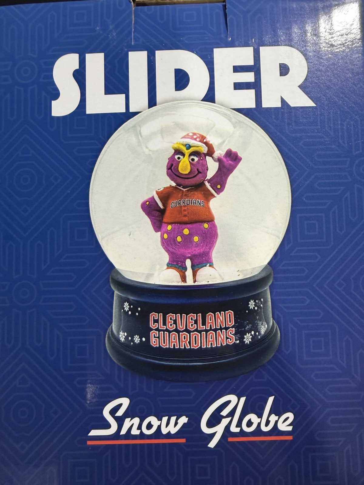 Cleveland Guardians Slider the Mascot Snow Globe Special Ticket 7/20/26