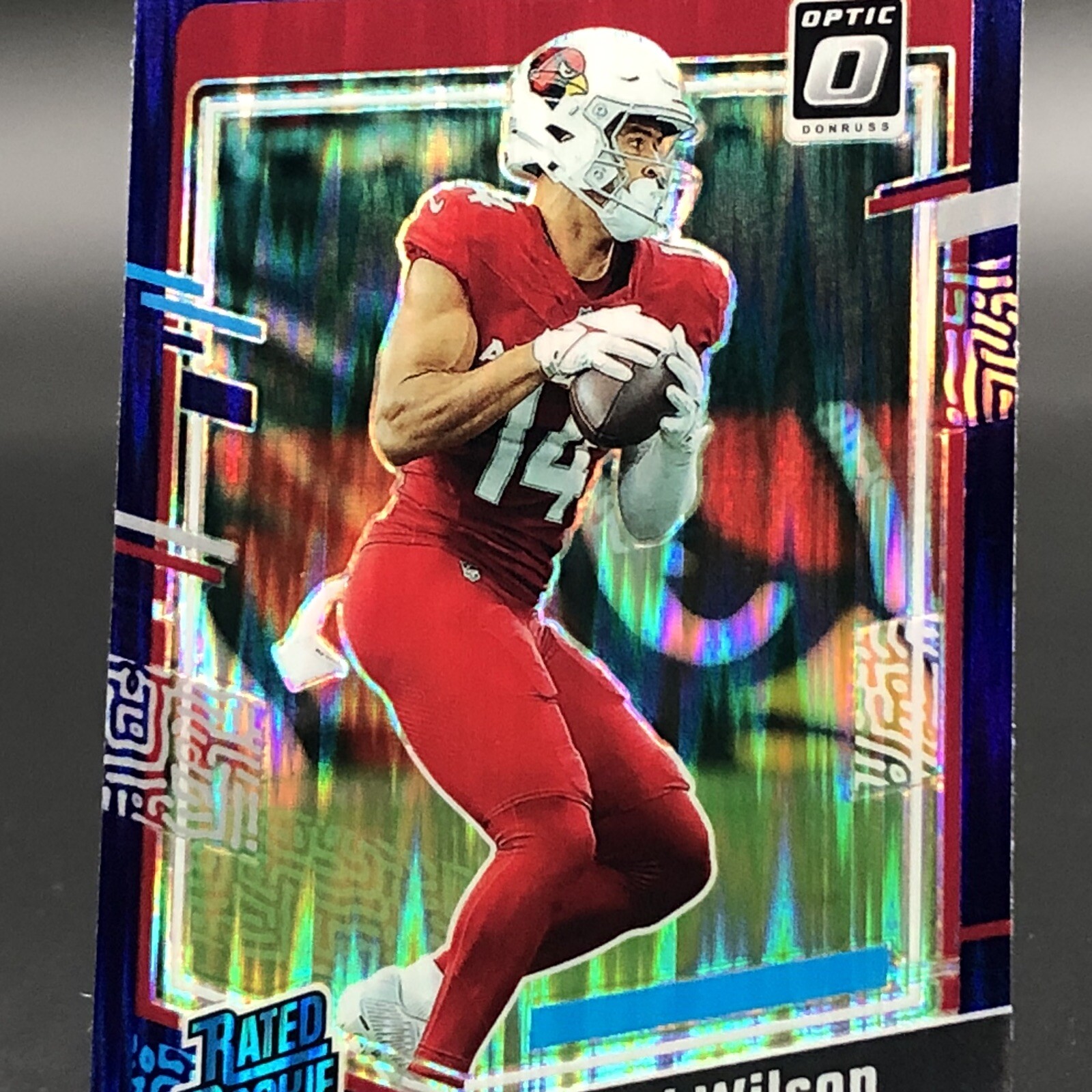 2023-24 Panini Donruss Optic Michael Wilson Rated Rookie Purple Shock #204