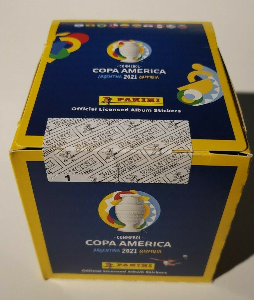 Panini Copa America 2021 Hardcover Album + 1 Sealed 50 packets box