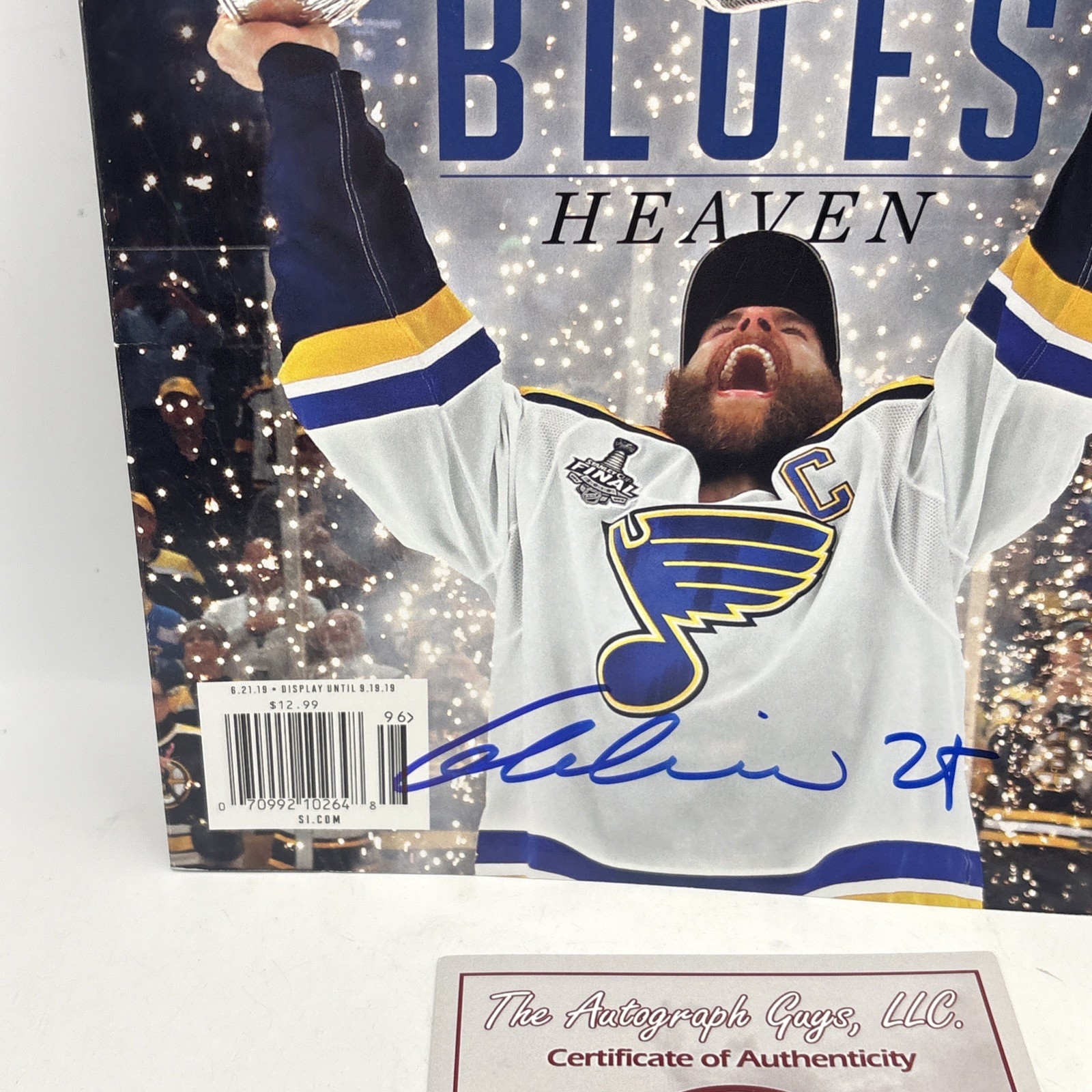 Alex Pietrangelo Signed Sports Illustrated 2019 Stanley Cup Champions Blues COA