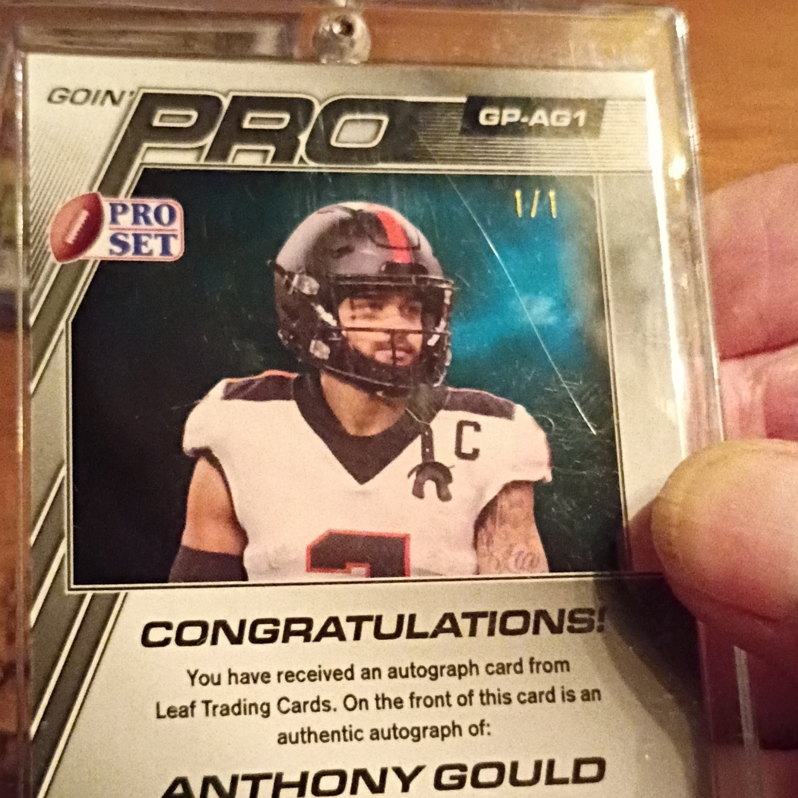 Only 1 CARD PRINTED, IT’S CARD # 1 OF #1 AND WHO WANTS 2 OWN IT, ONLY 1 EVER $$$