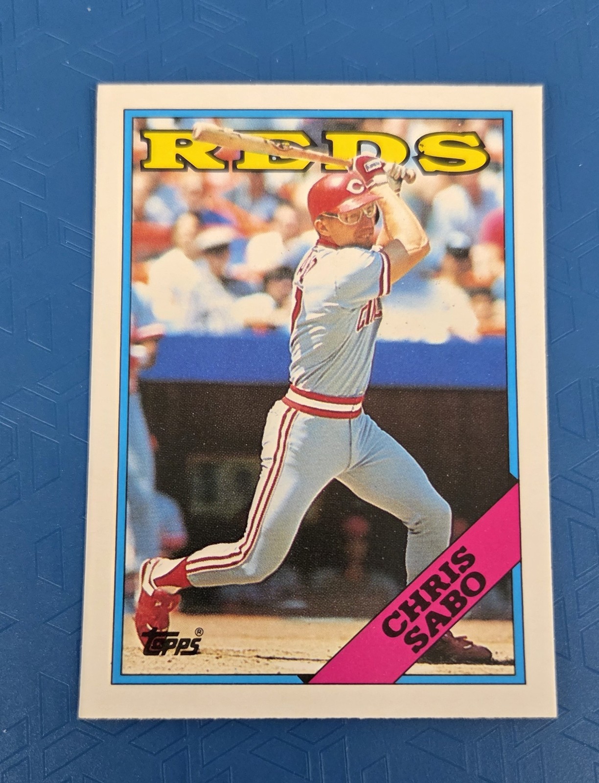 1988 Topps Traded RC #98T Chris Sabo Cincinnati Reds BASEBALL Card 6G