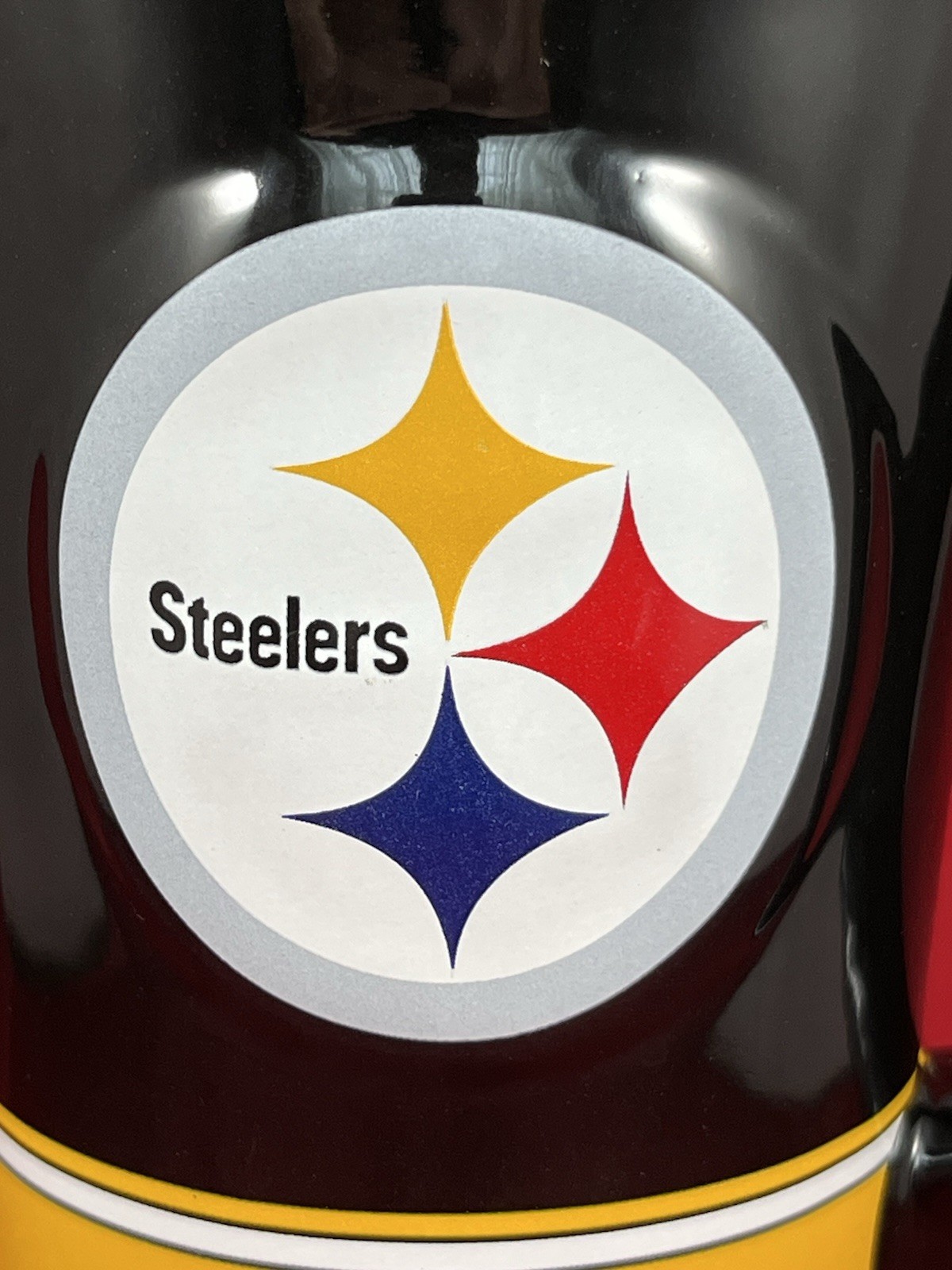 Pittsburgh Steelers 3D Tall Pedestal Ceramic Coffee Tea Cup Mug 7″ Black Yellow