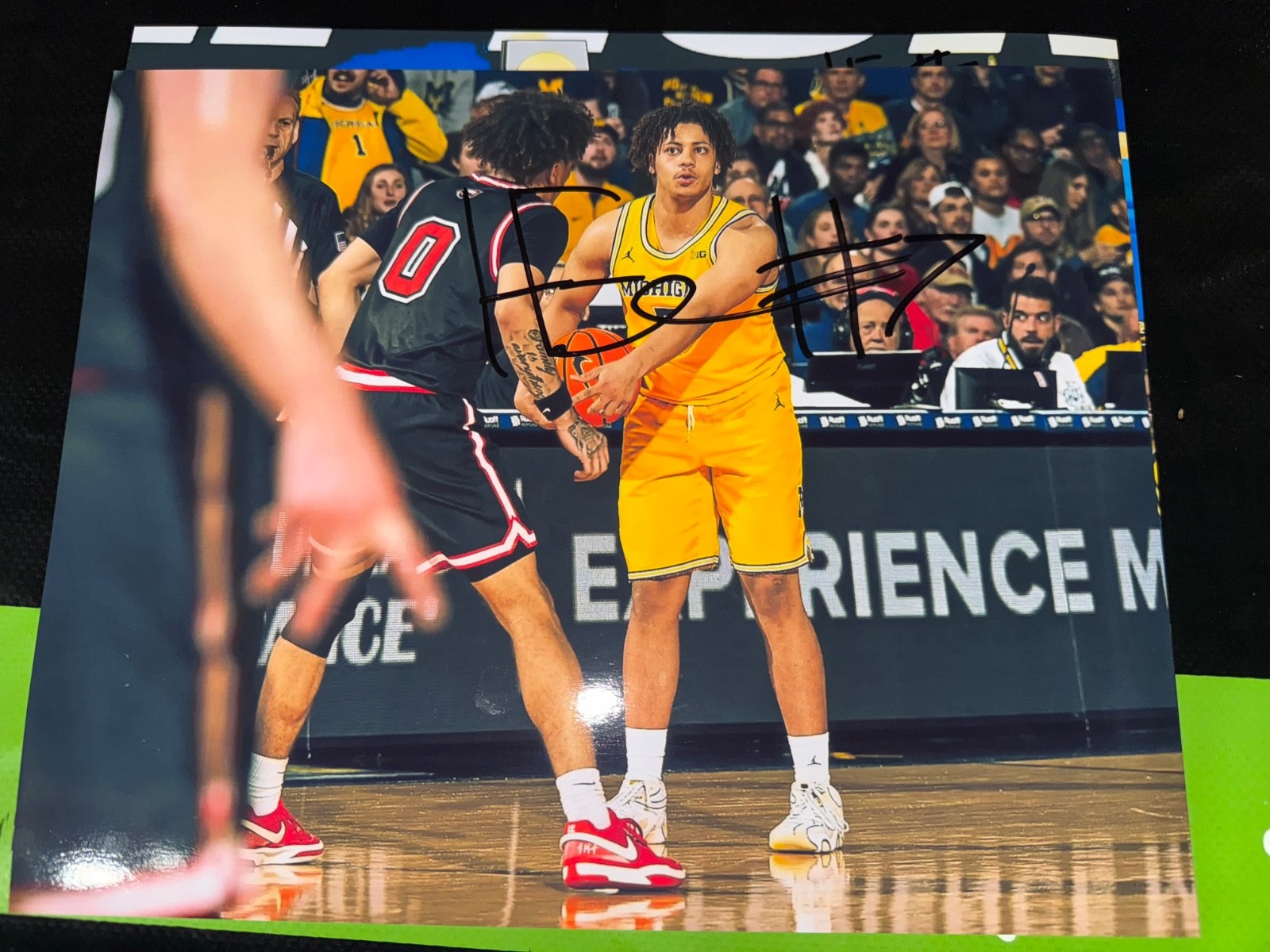 Howard Eisley Jr champs Michigan Wolverines basketball signed 8×10 photo