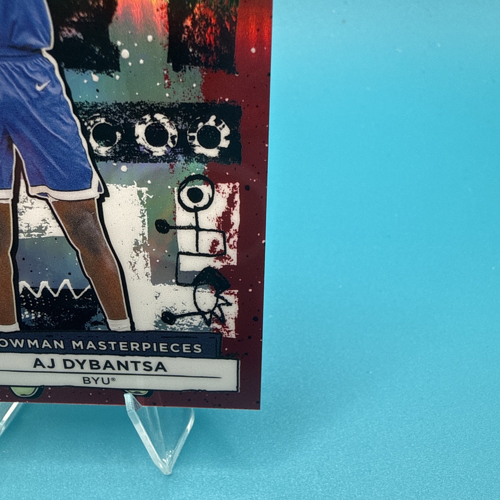 2025-26 Bowman Best Aj Dybantsa Masterpieces Red 1/5