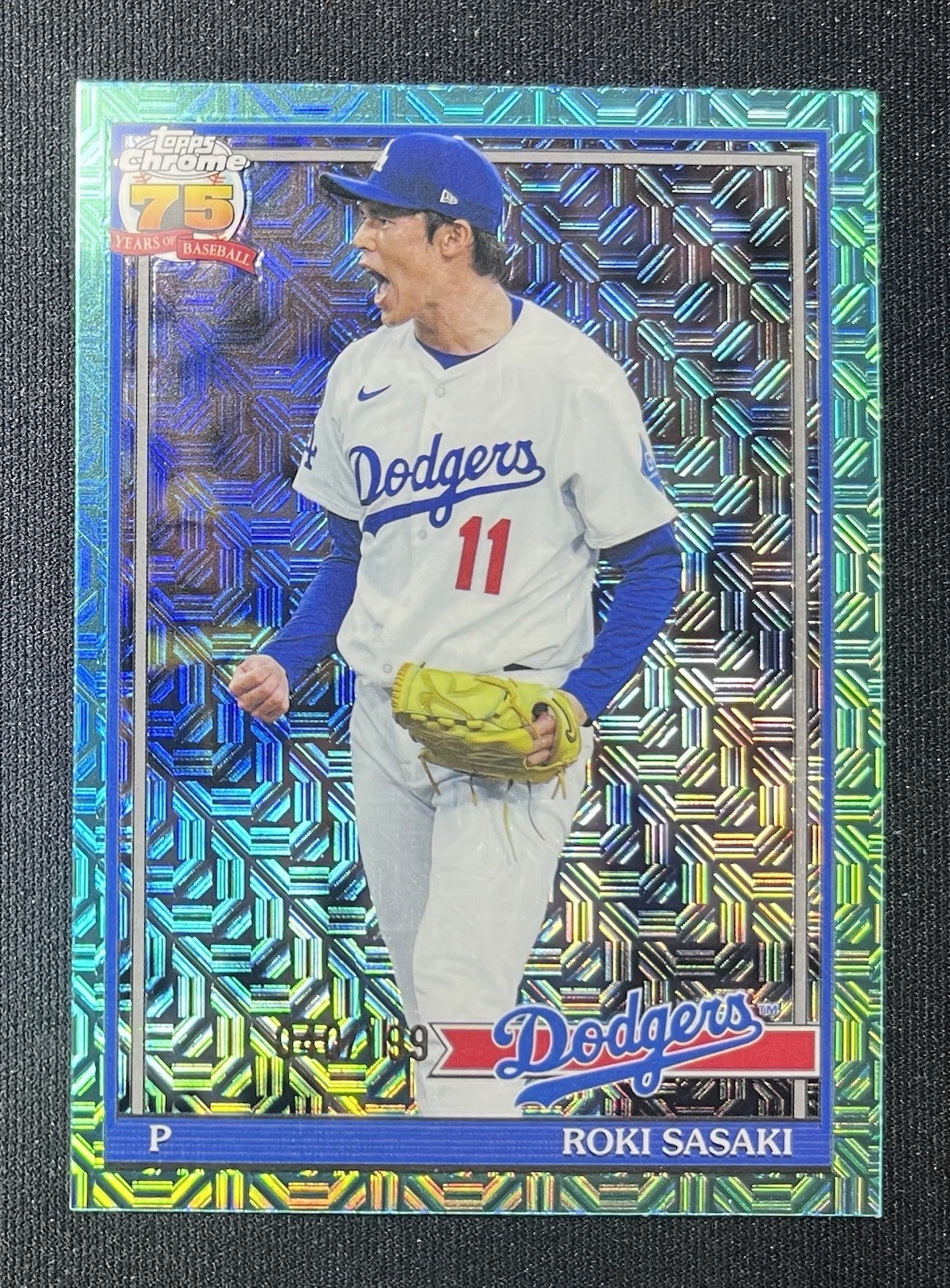 2026 Topps Series 2 Roki Sasaki 1991 Silver Pack Aqua /199