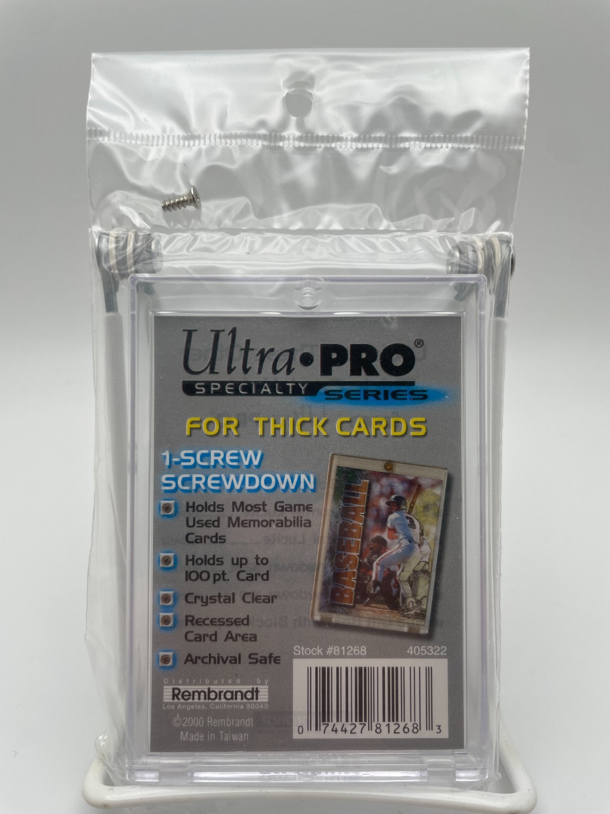 NEW ULTRA PRO SPECIALTY SERIES 1-SCREW SCREWDOWN FOR THICK CARDS 100 PT. #81268