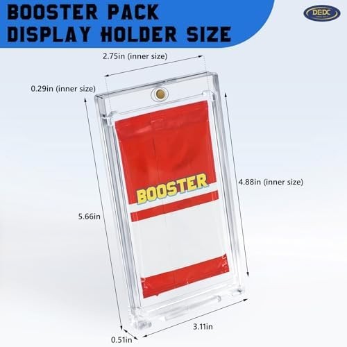 20-PACK Booster Pack Protector One Touch Card Holder, Magnetic Display Holder Bo