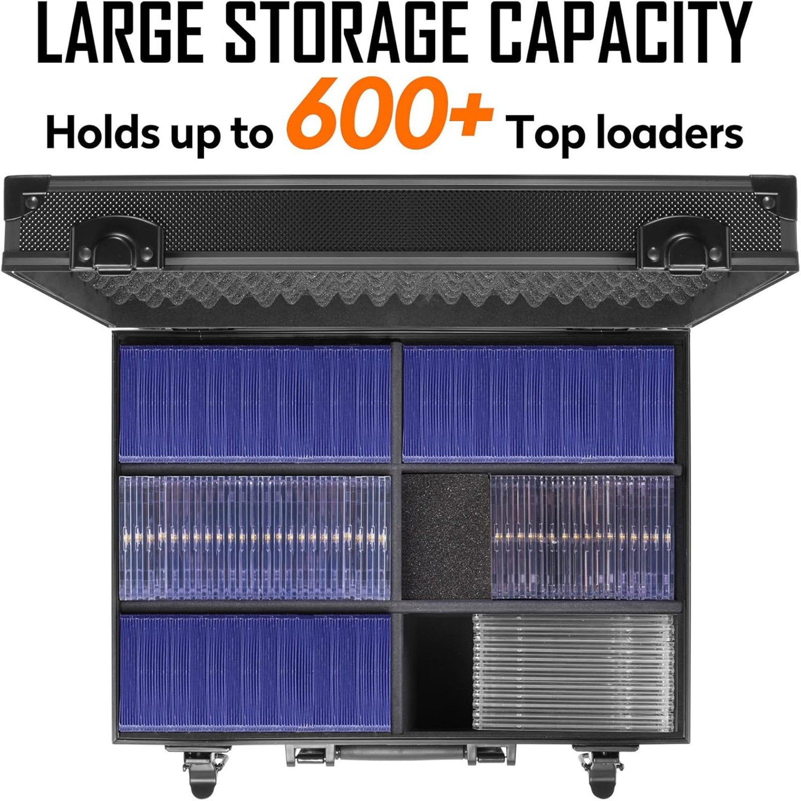 Top Loaders Storage Box with Key Lock – Holds up to 600+ Top loaders or 130+ …