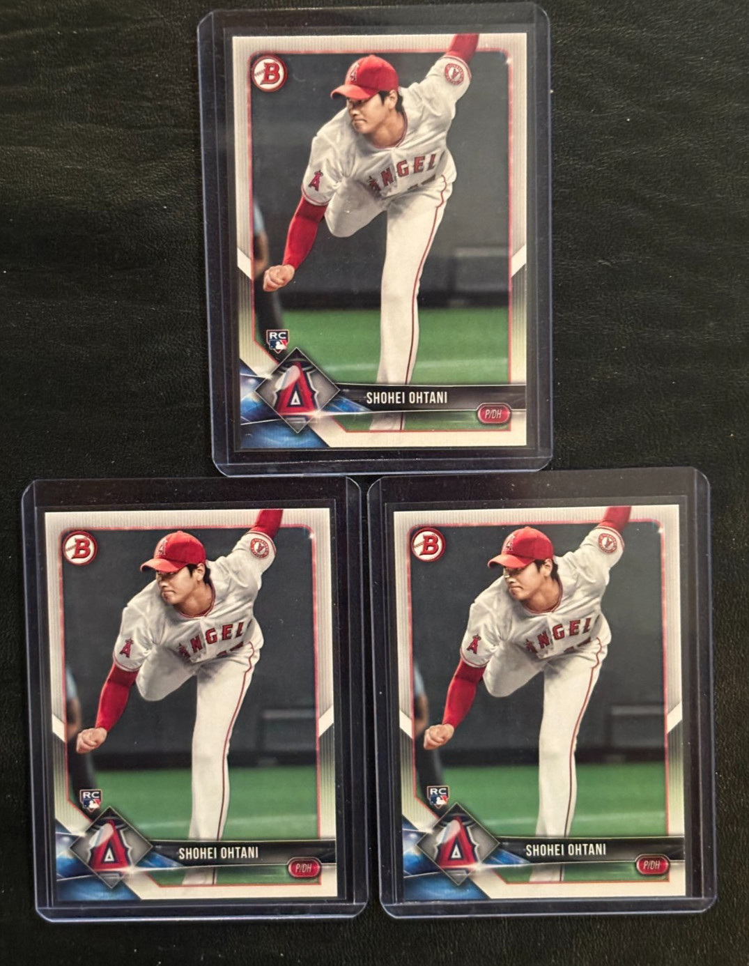 (3) SHOHEI OHTANI 2018 BOWMAN BASEBALL #49 ROOKIE CARD RC’S ANGELS DODGERS