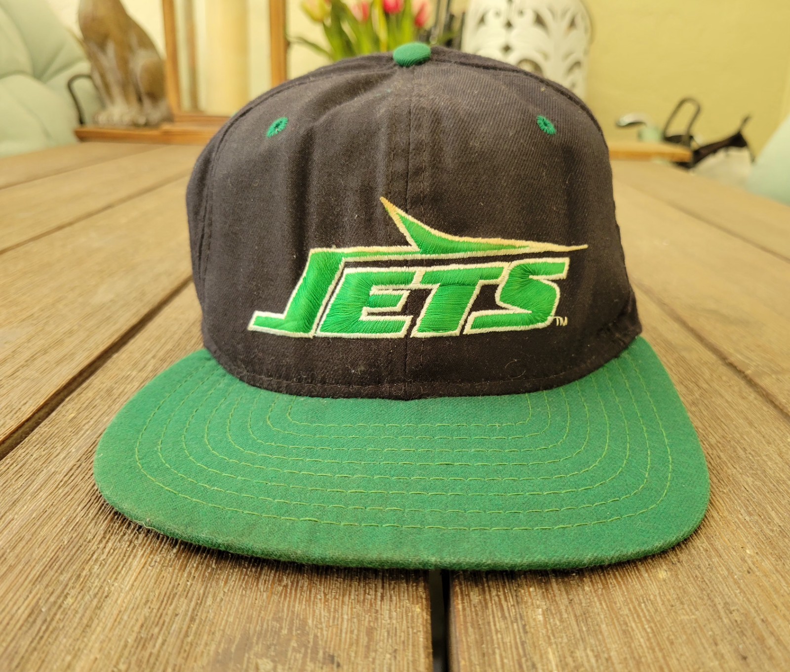 Vintage 90’s New York Jets New Era Pro Model One Size Fits All Hat NEED CLEANING