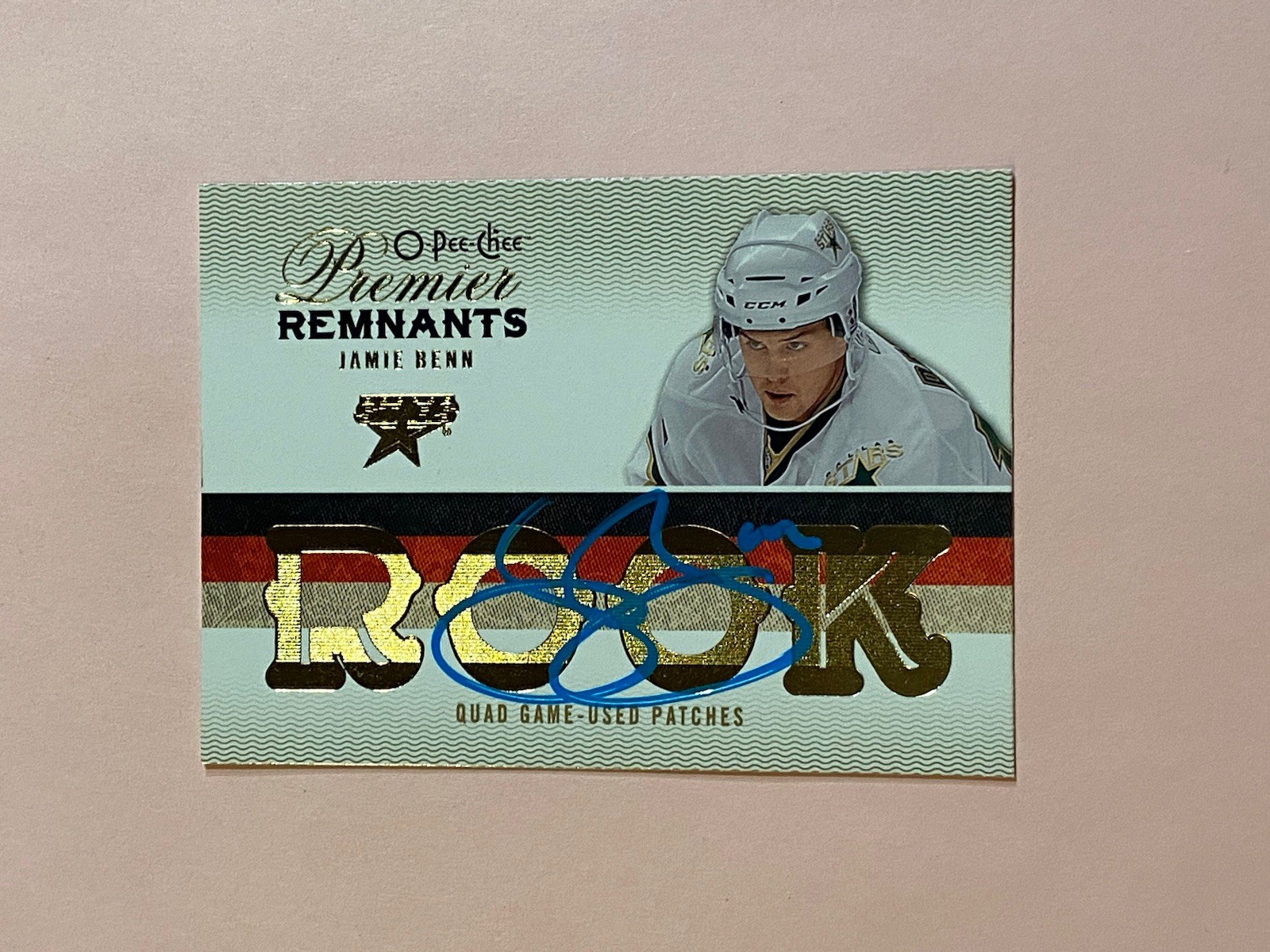 Jamie Benn 2009-10 O-Pee-Chee Premier Promo Blank Back RC IP Auto Autograph