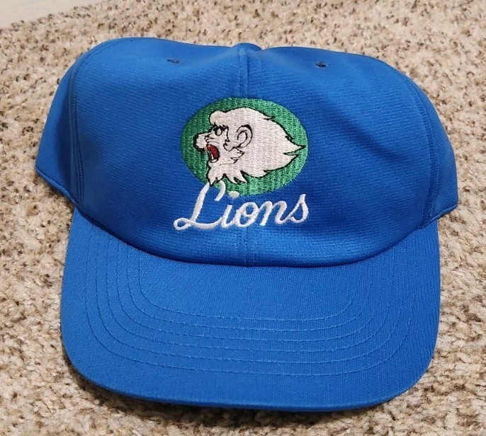 VTG Saitama Seibu Lions Japan Baseball Cross Cap Adjustable Hat LL NPB Blue