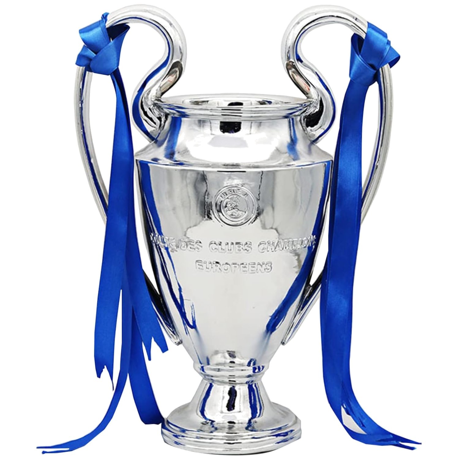 Championship Trophy – Chrome Plated Silver/Blue