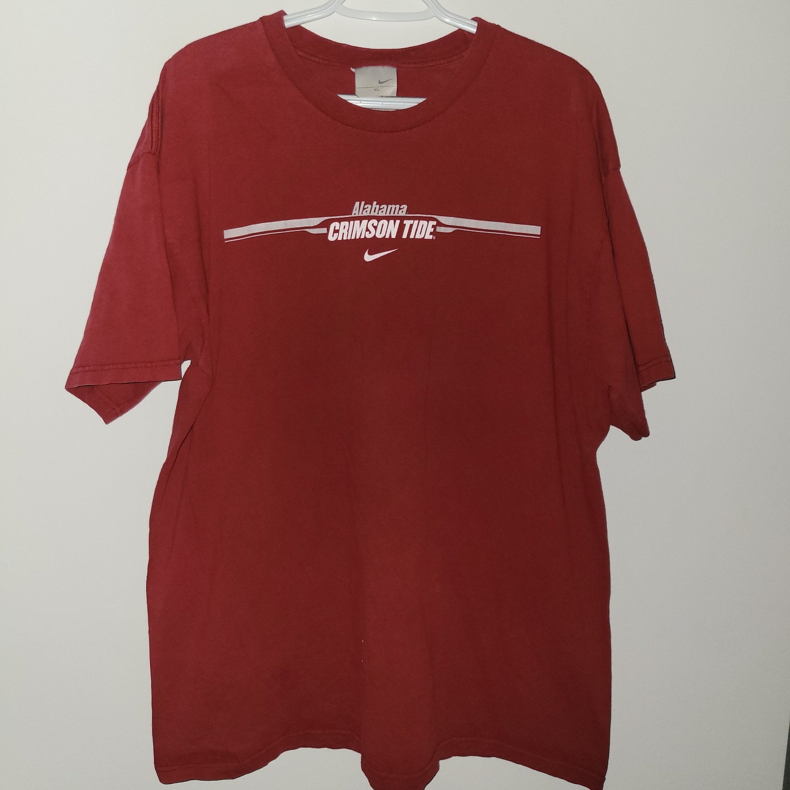 Vintage Y2K Nike Alabama Crimson Tide NCAA T-Shirt Men’s XL Double Sided Red
