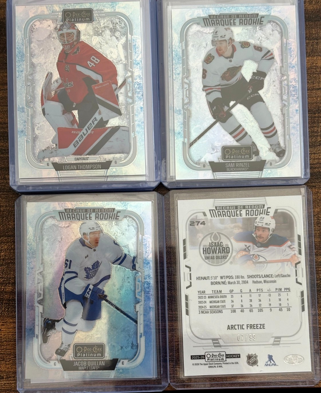 2025-26 O-Pee-Chee Platinum Arctic Freeze (COMPLETE YOUR SETS)