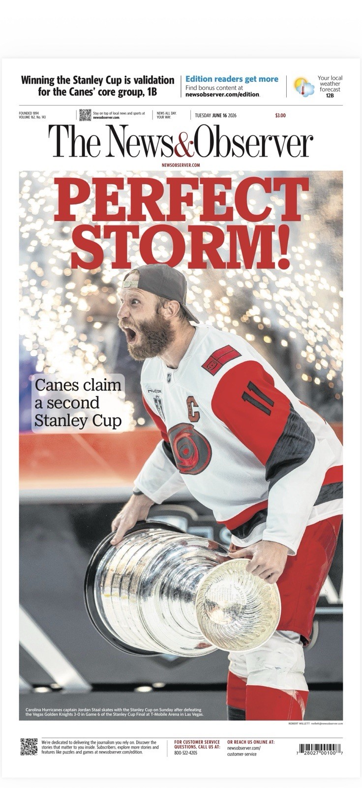 Carolina Hurricanes Bunch of Champs and Perfect Storm Digital Copy June 19, 2026